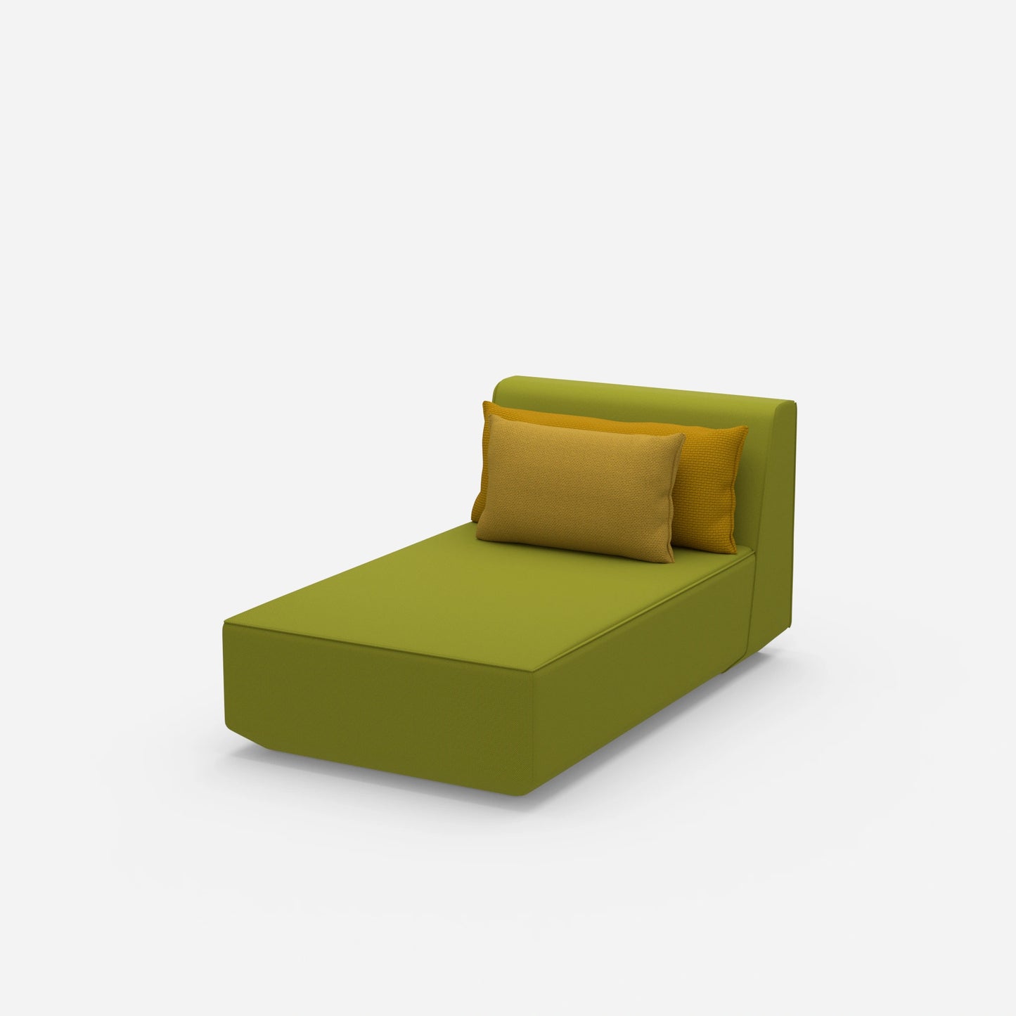 Moderne Recamiere von der Seite