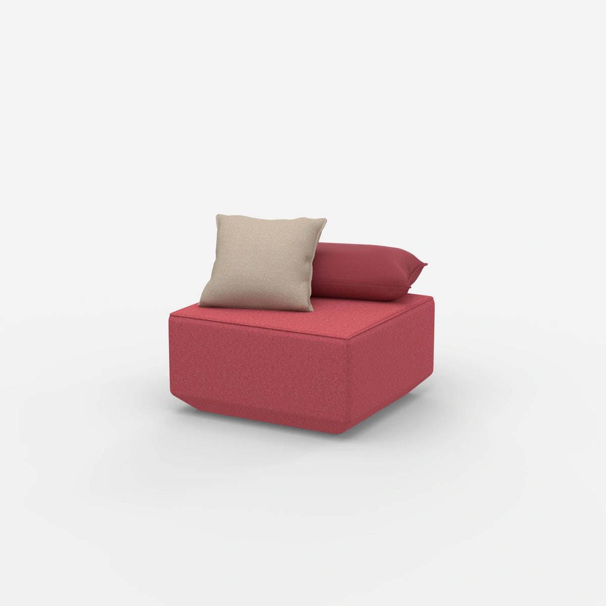 Moderner Pouf rosa | modular | platzsparend