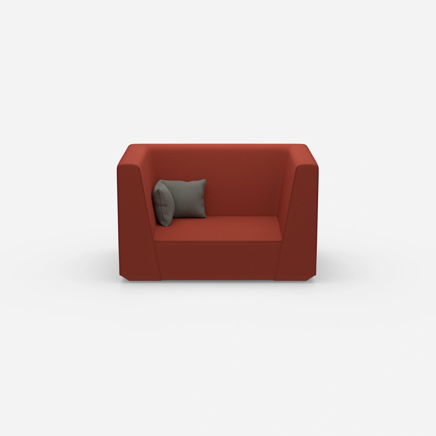 Modernes Zweisitzer Modulsofa von vorne