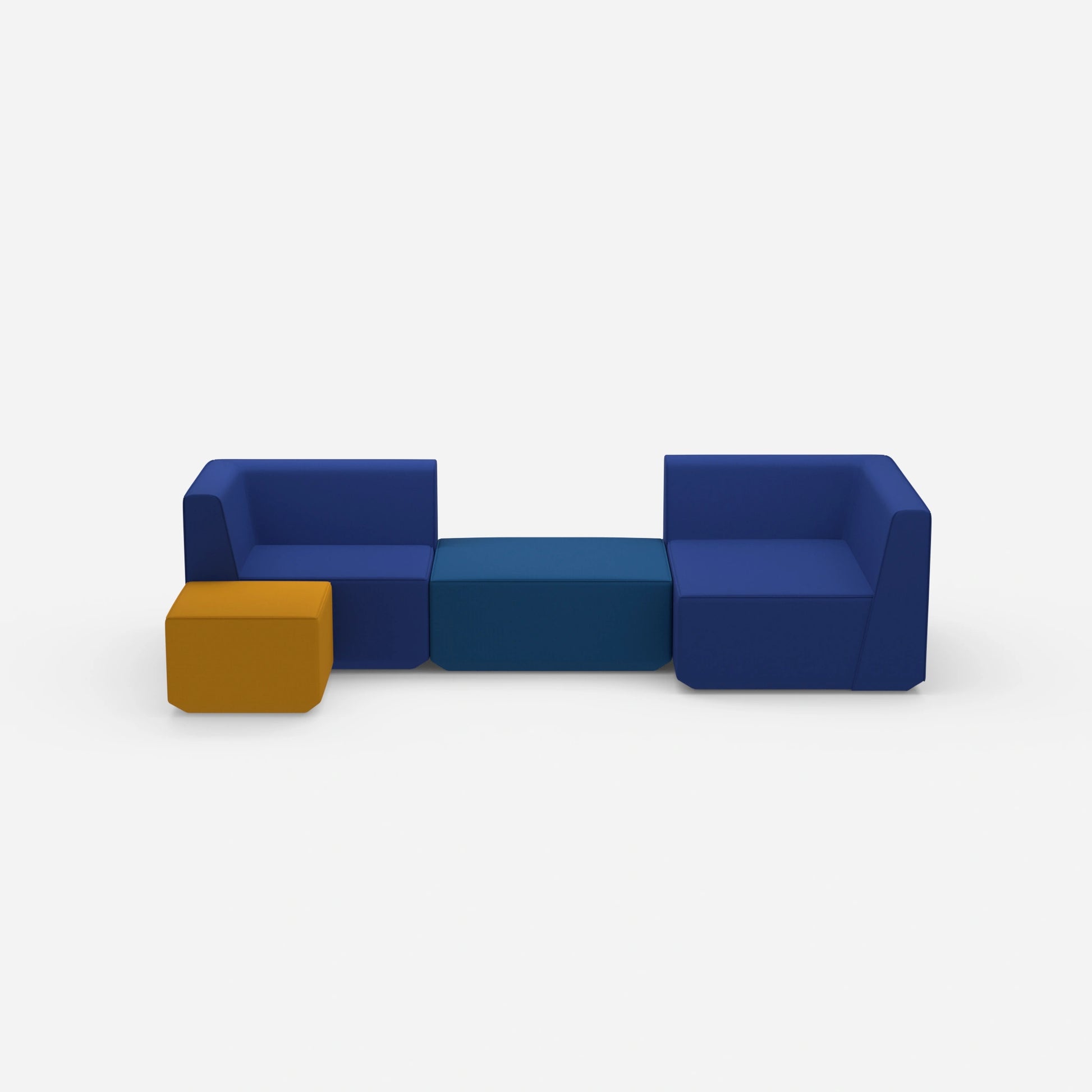 Modulare Sofalandschaft von vorne