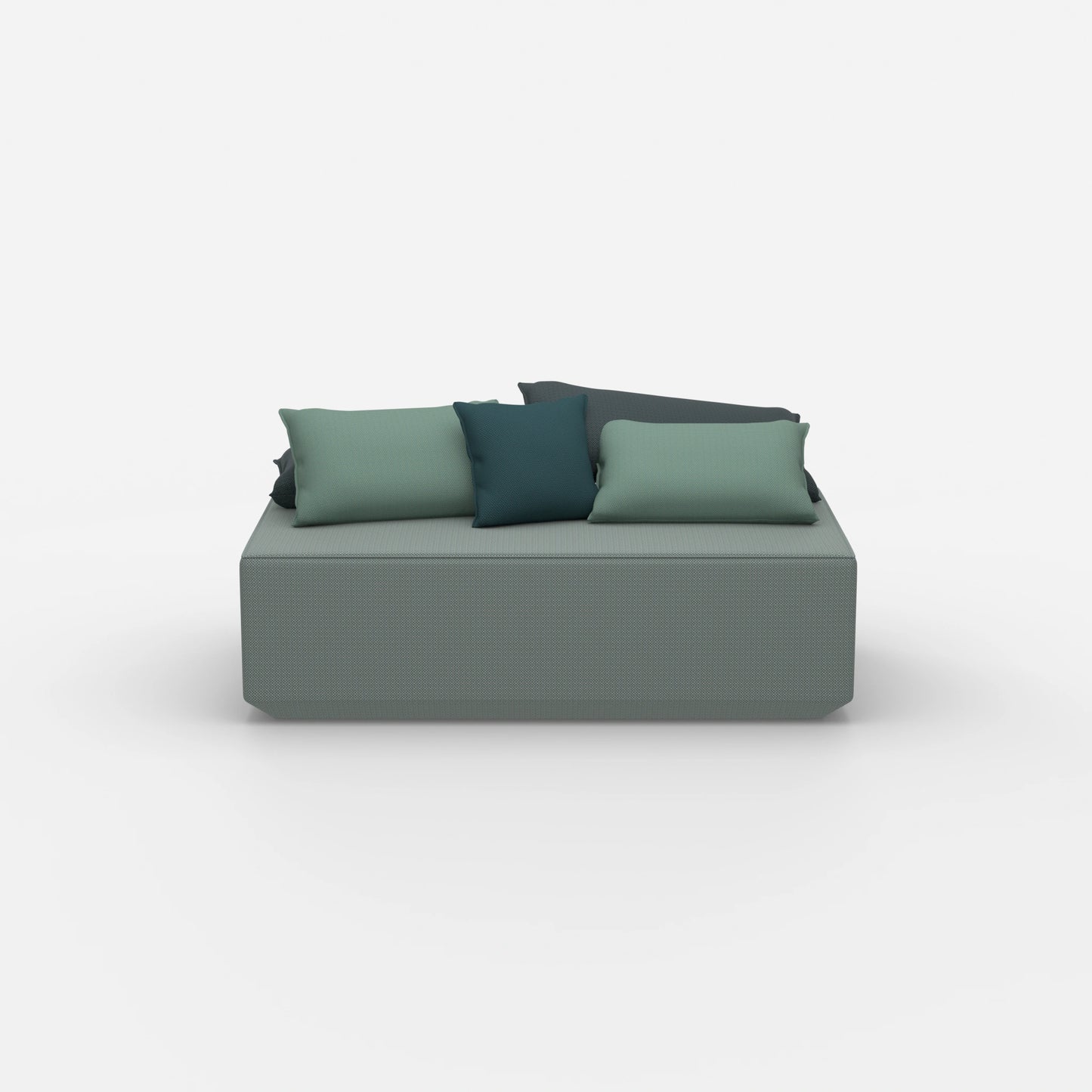 Modularer Sitzpouf von vorne