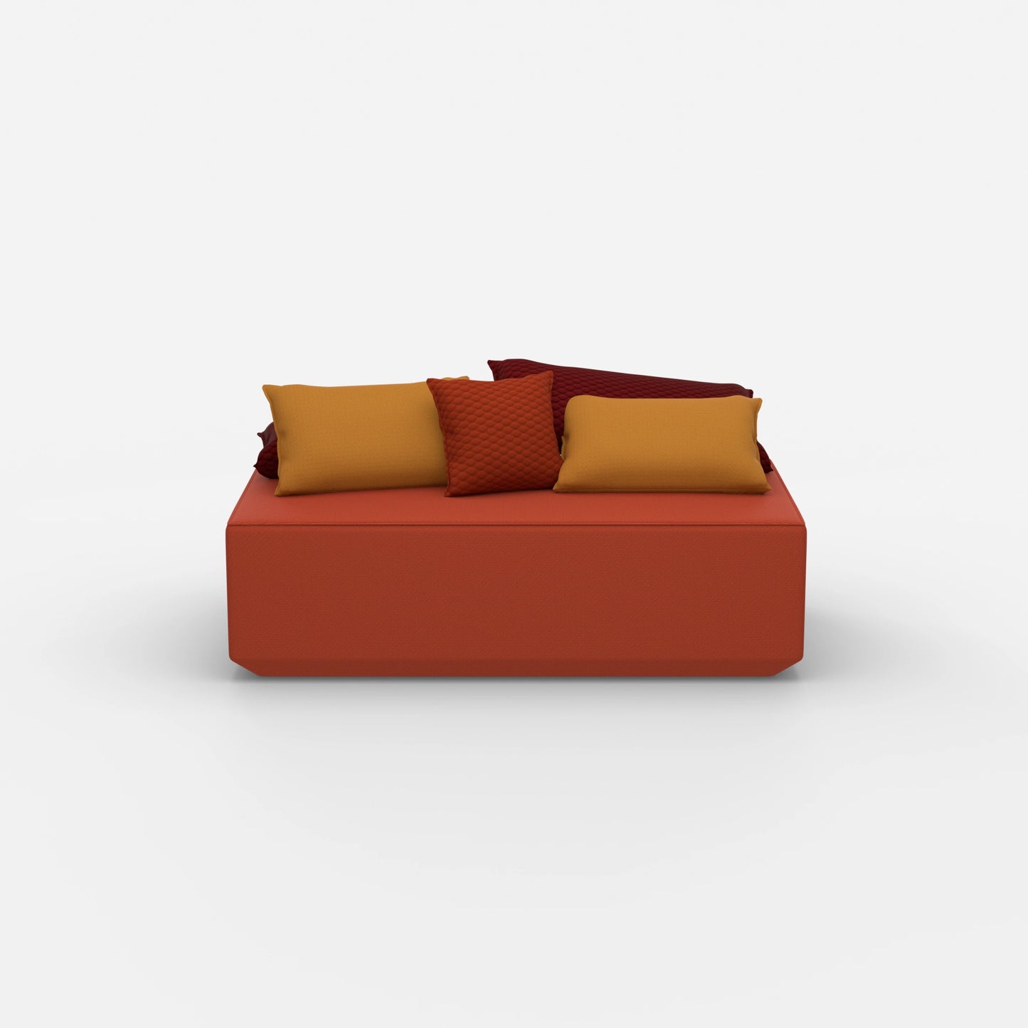 Modularer Sitzpouf von vorne