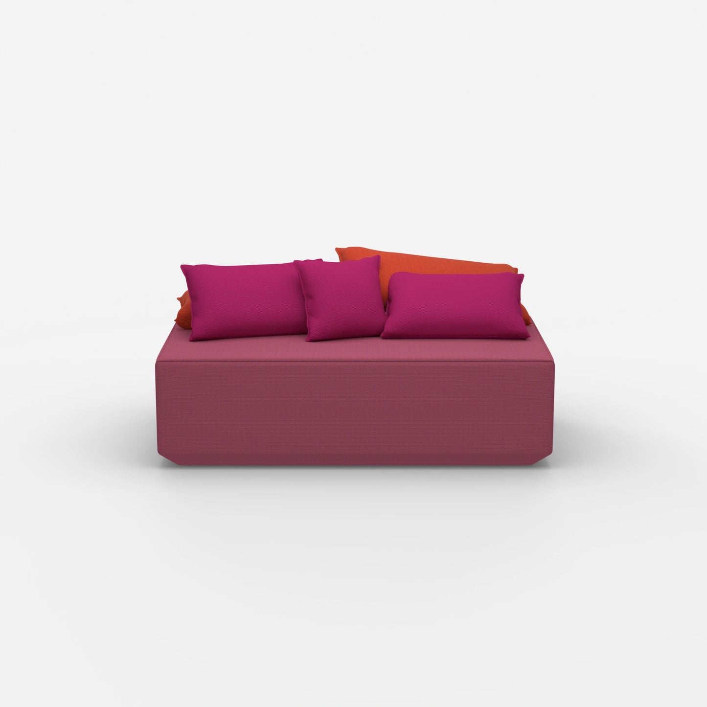 Modularer Sitzpouf von vorne