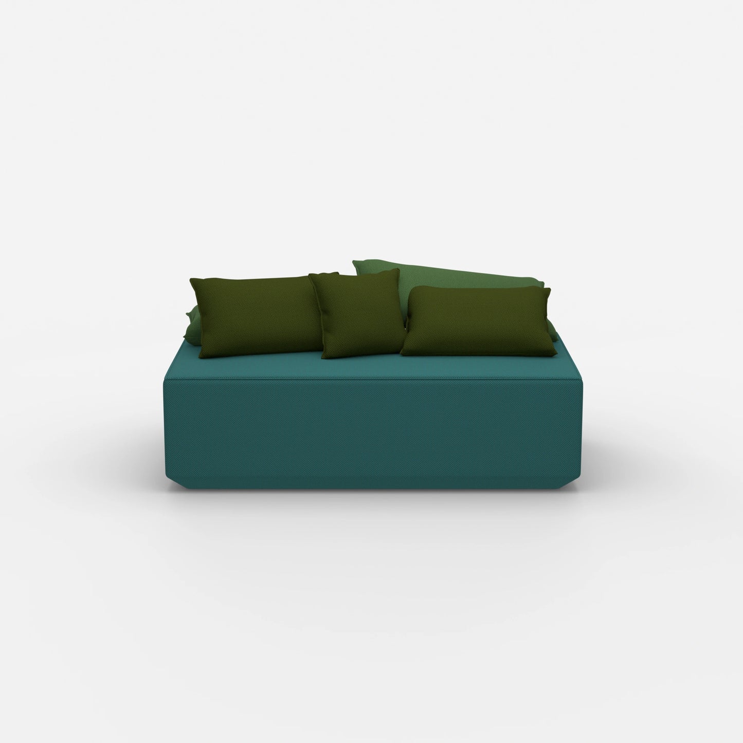 Modularer Sitzpouf von vorne