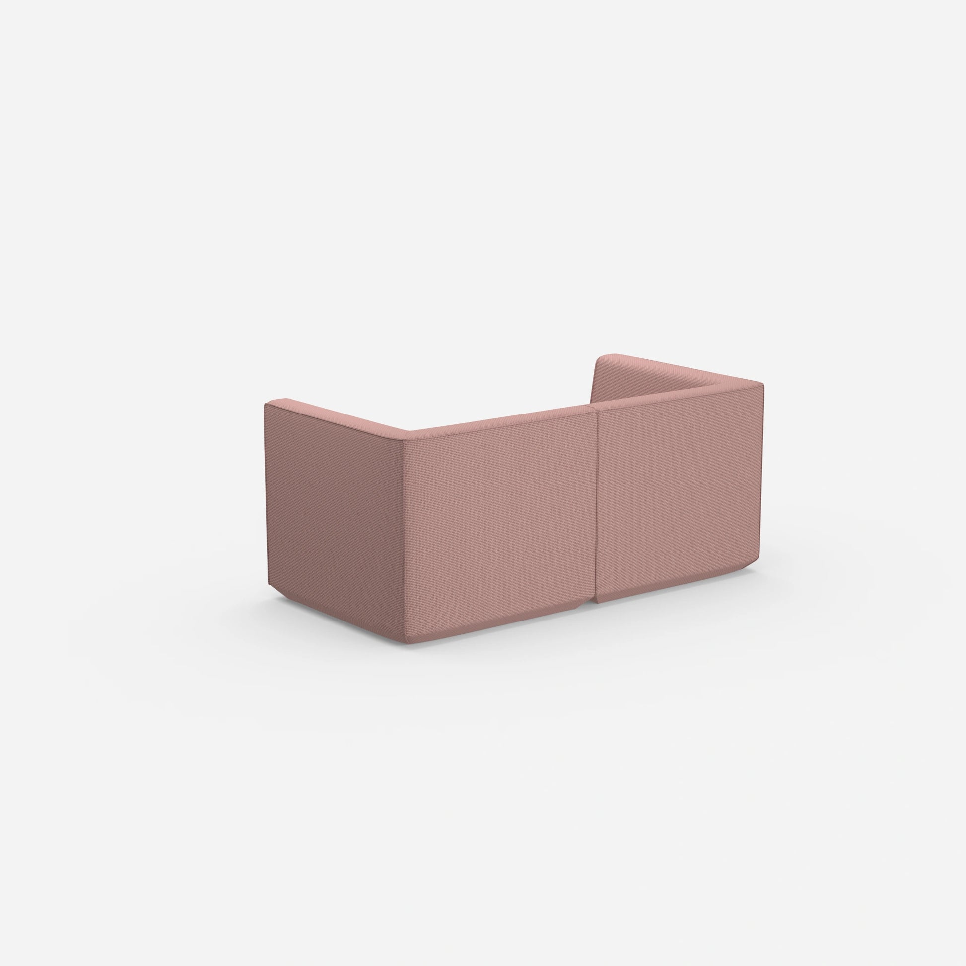 Modulares Ecksofa für kleine Räume von hinten