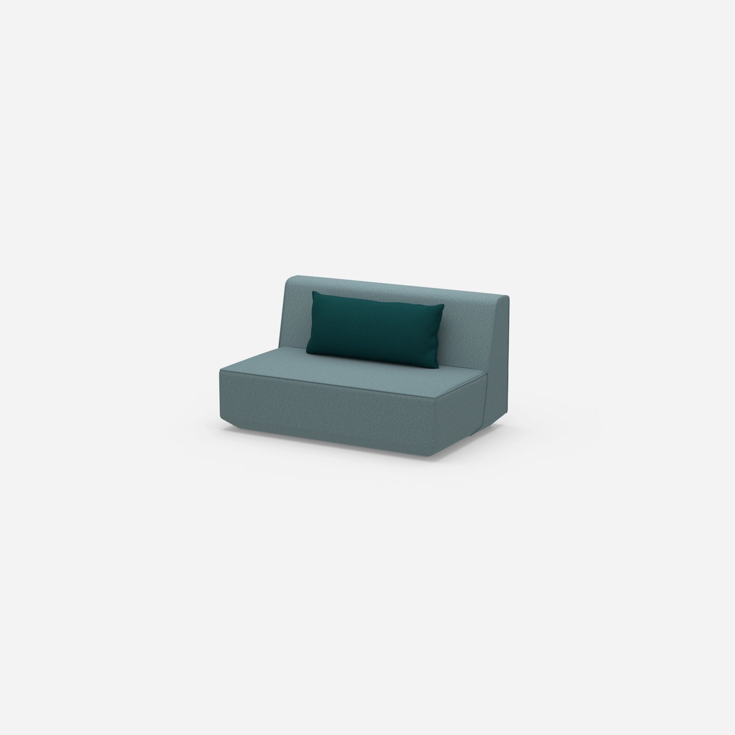 Modulares Sofa 120 cm breit von der Seite