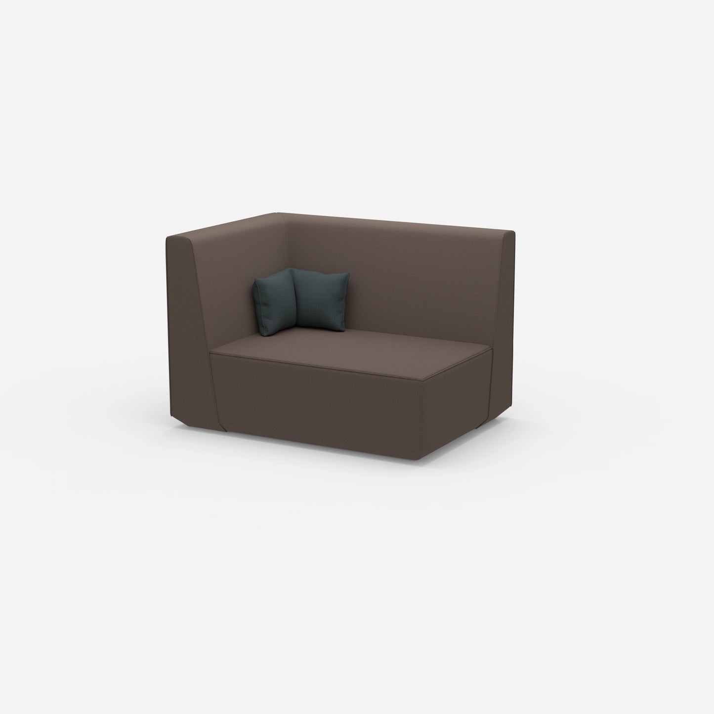 Modulares Sofa 140 cm breit von der Seite
