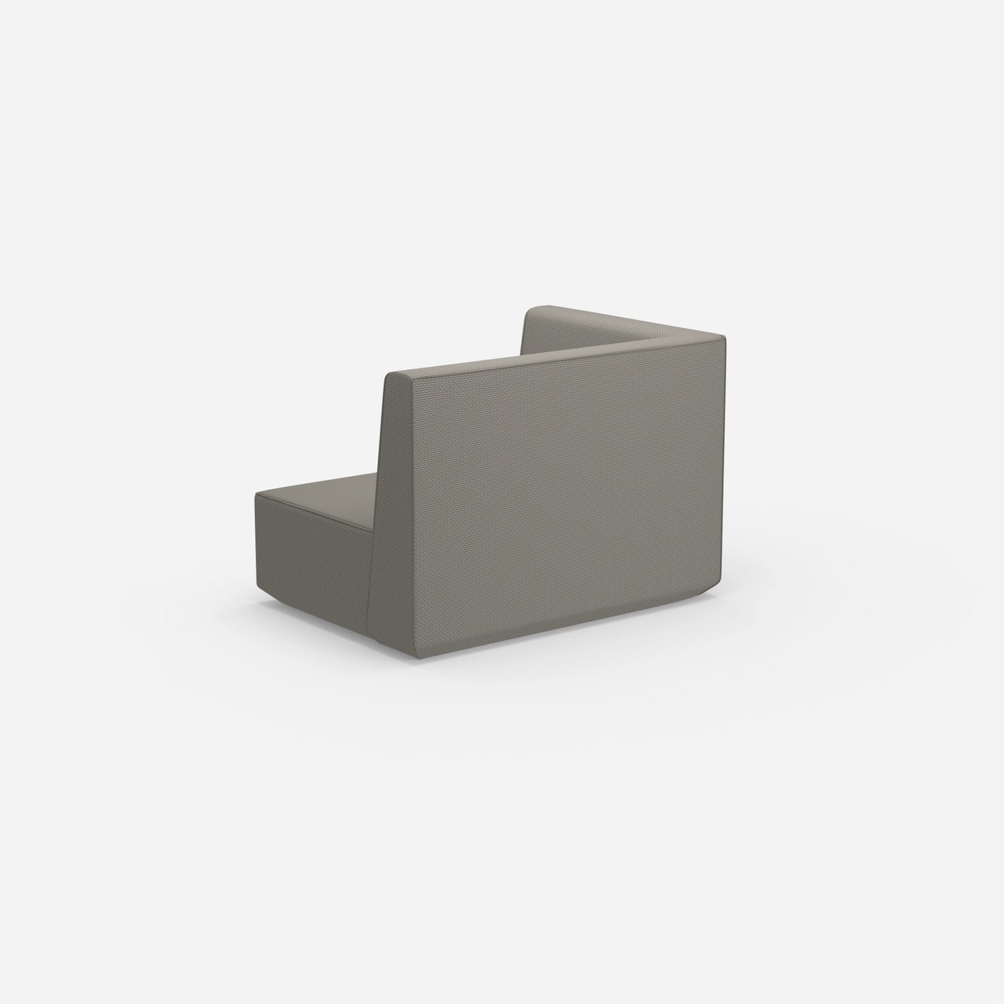 Modulares Sofa 140 cm breit von hinten