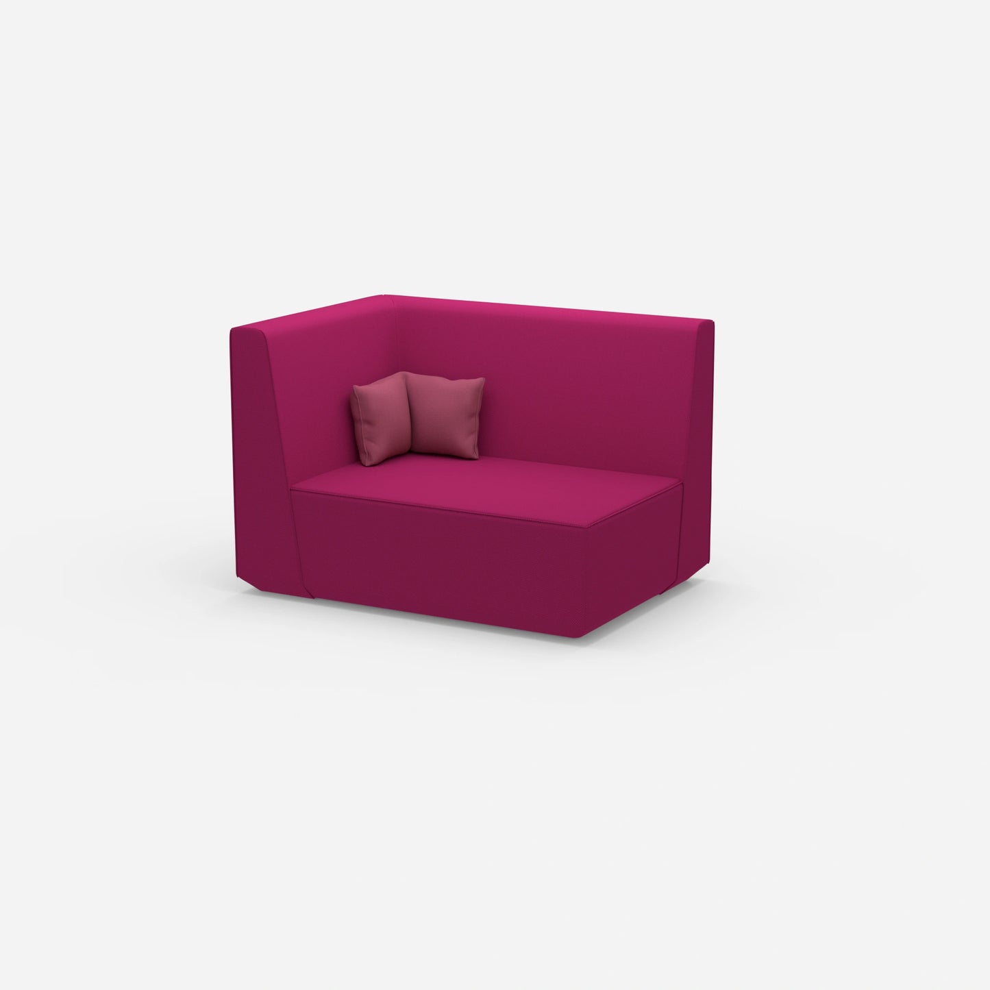 Modulares Sofa 140 cm breit von der Seite