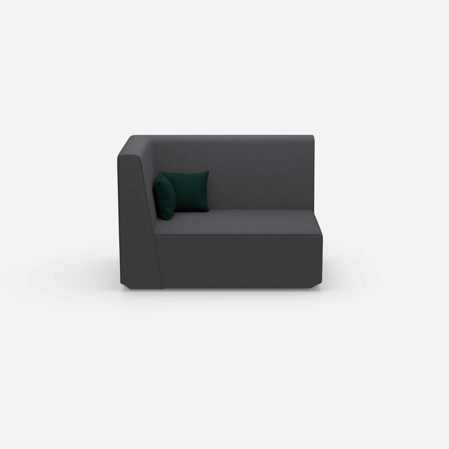 Modulares Sofa 140 cm breit von vorne