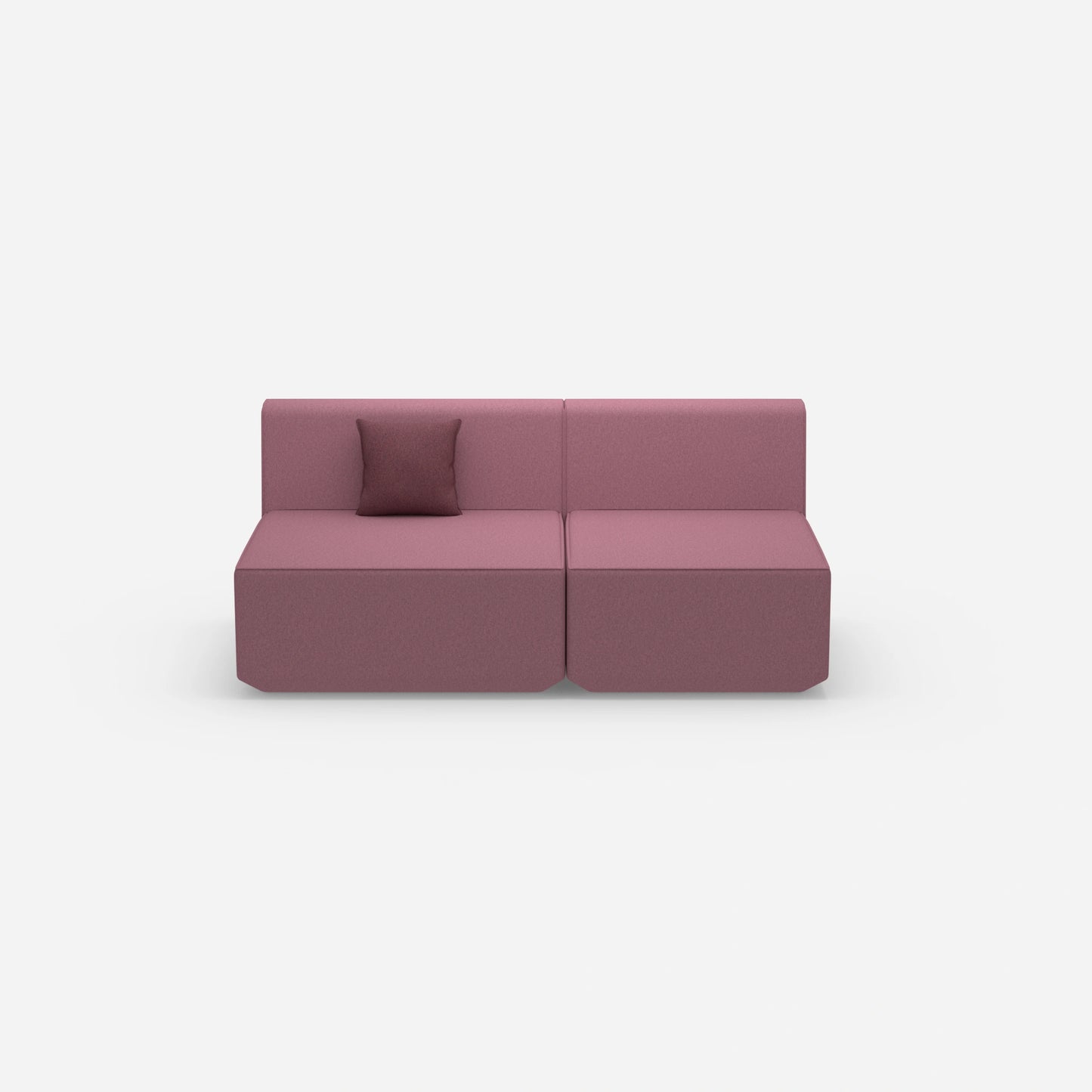 Modulares Sofa bunt 2 Personen von vorne