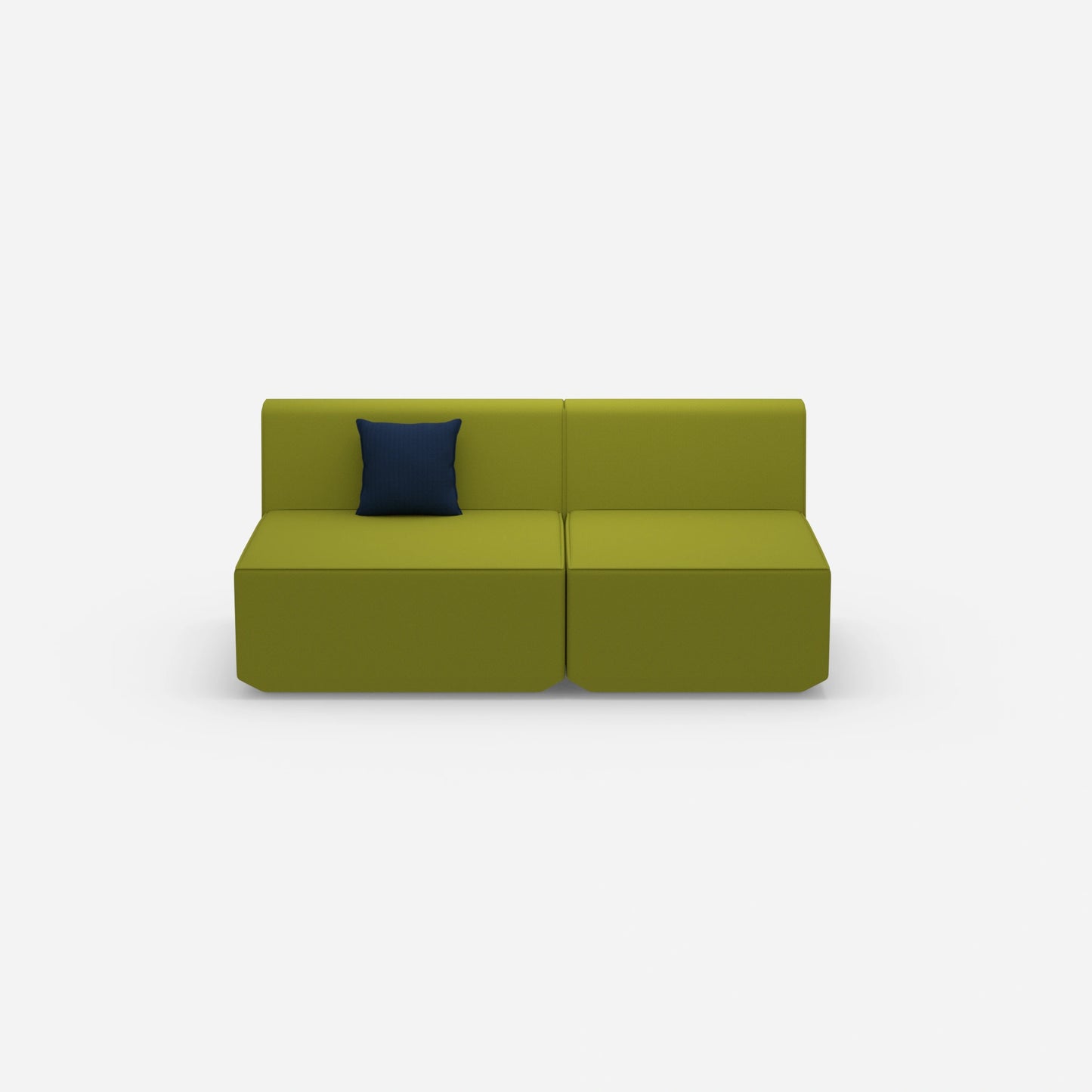 Modulares Sofa bunt 2 Personen von vorne