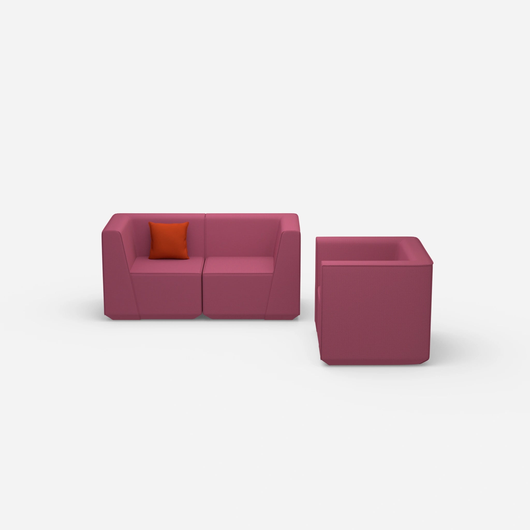 Modular sofa with armchair | space-saving | patented | adaptable