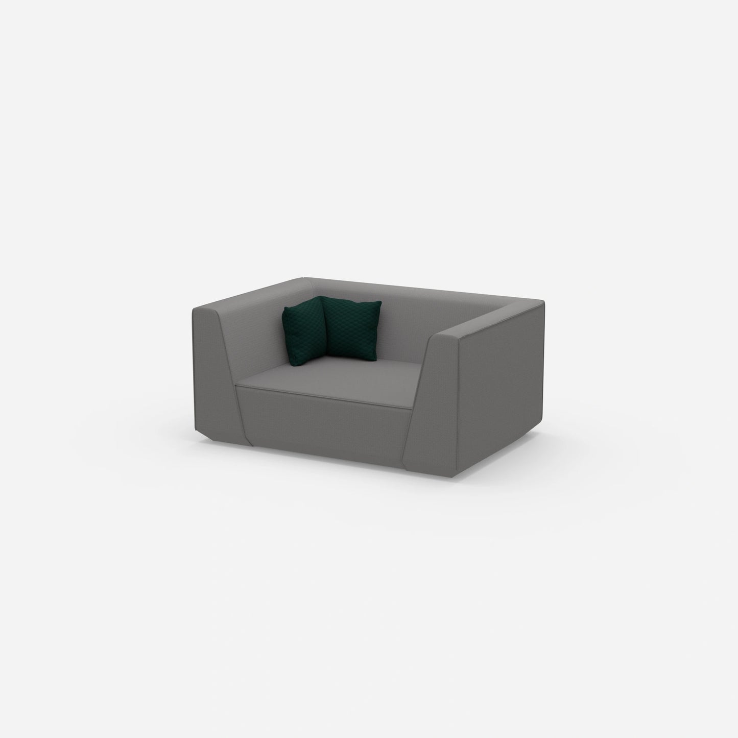 Modulares Sofa modern von der Seite