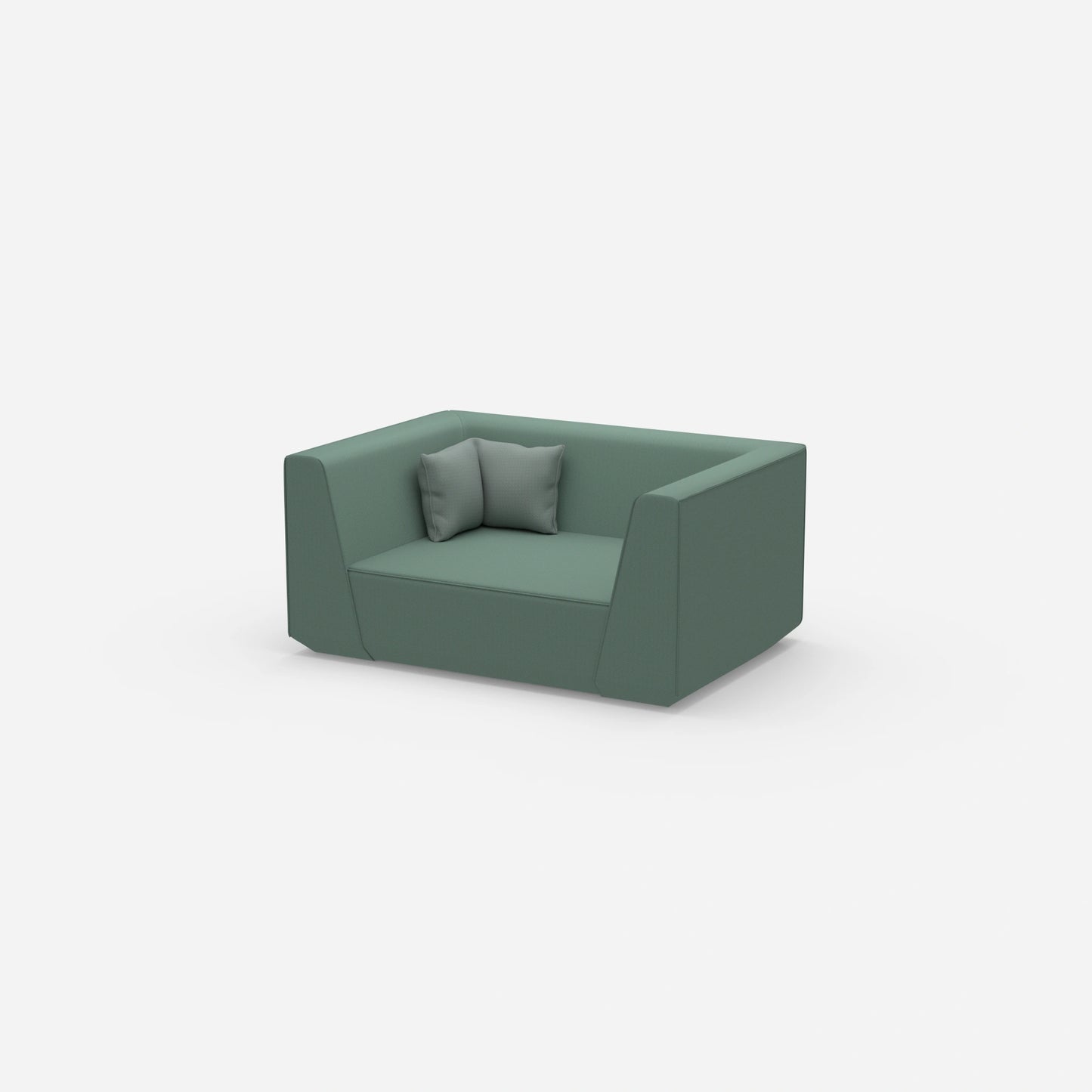 Modulares Sofa modern von der Seite