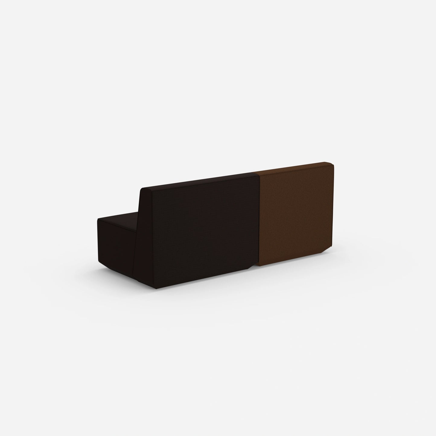 Modulares Sofa ohne Armlehne von hinten