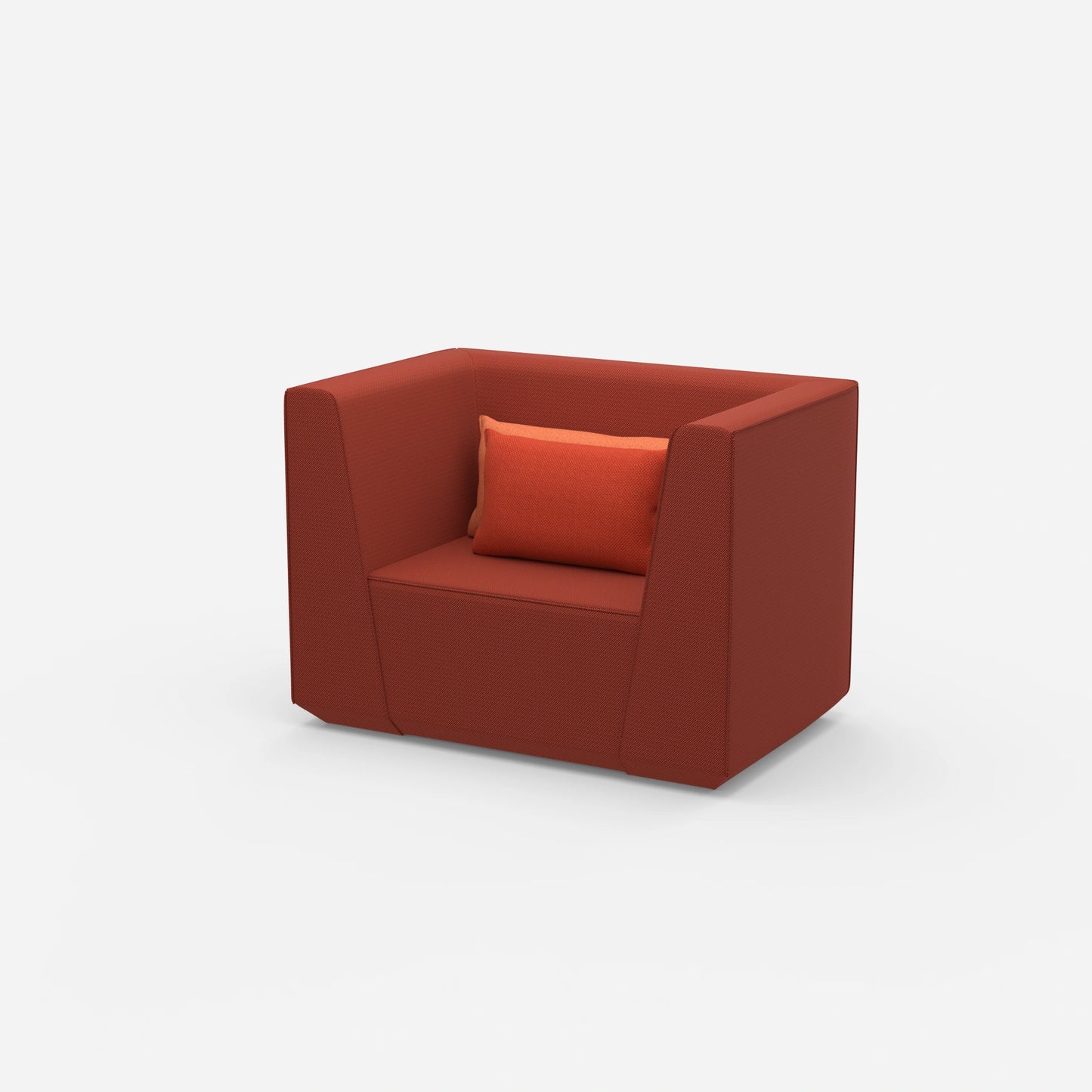 Polstersessel von der Seite