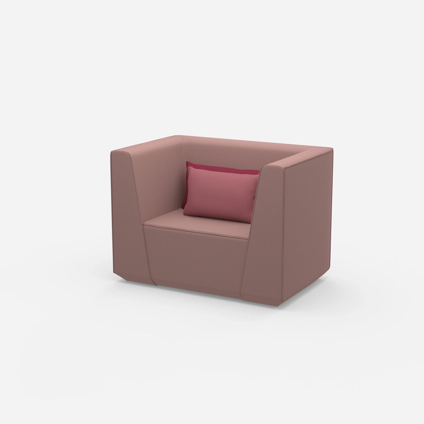 Polstersessel von der Seite