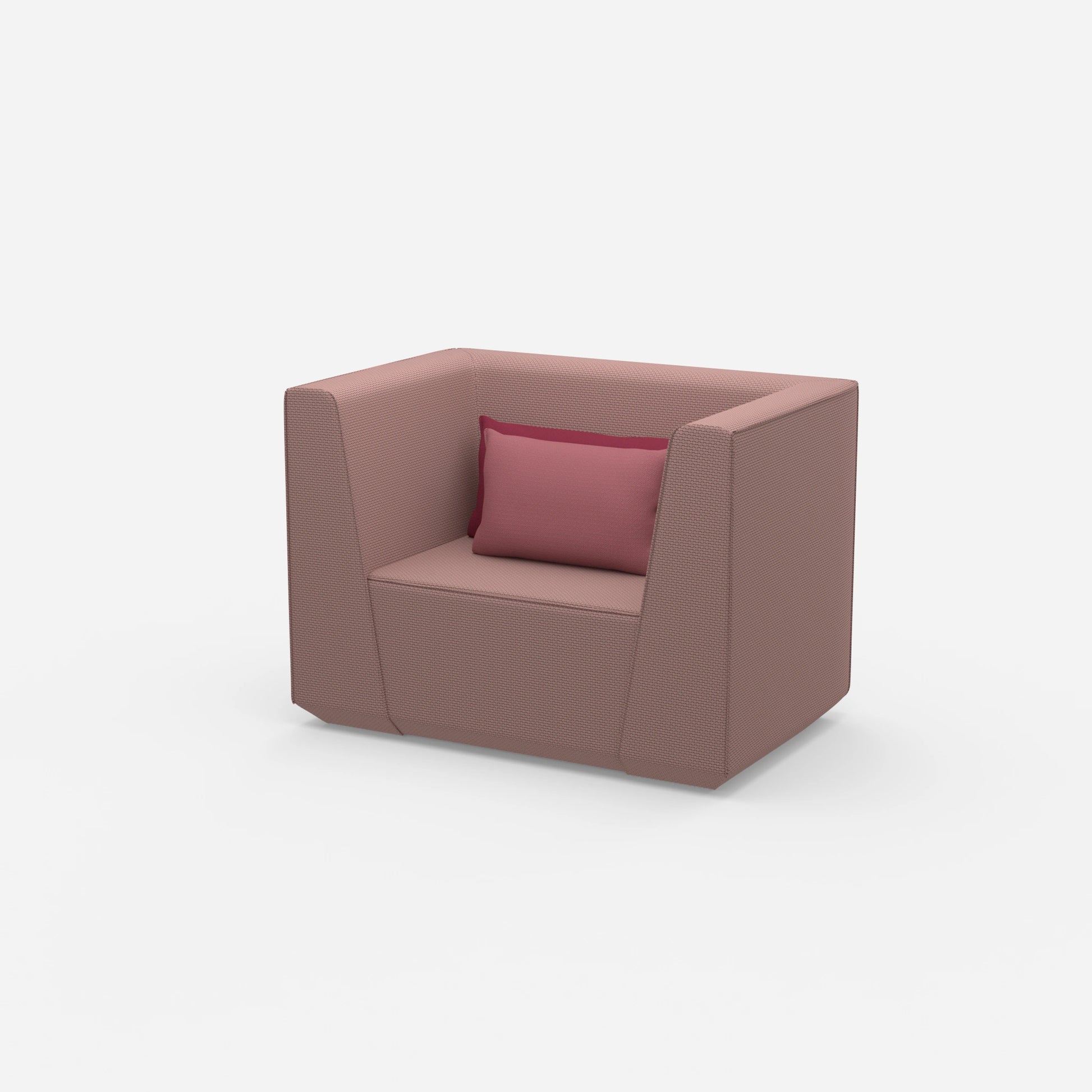 Polstersessel von der Seite