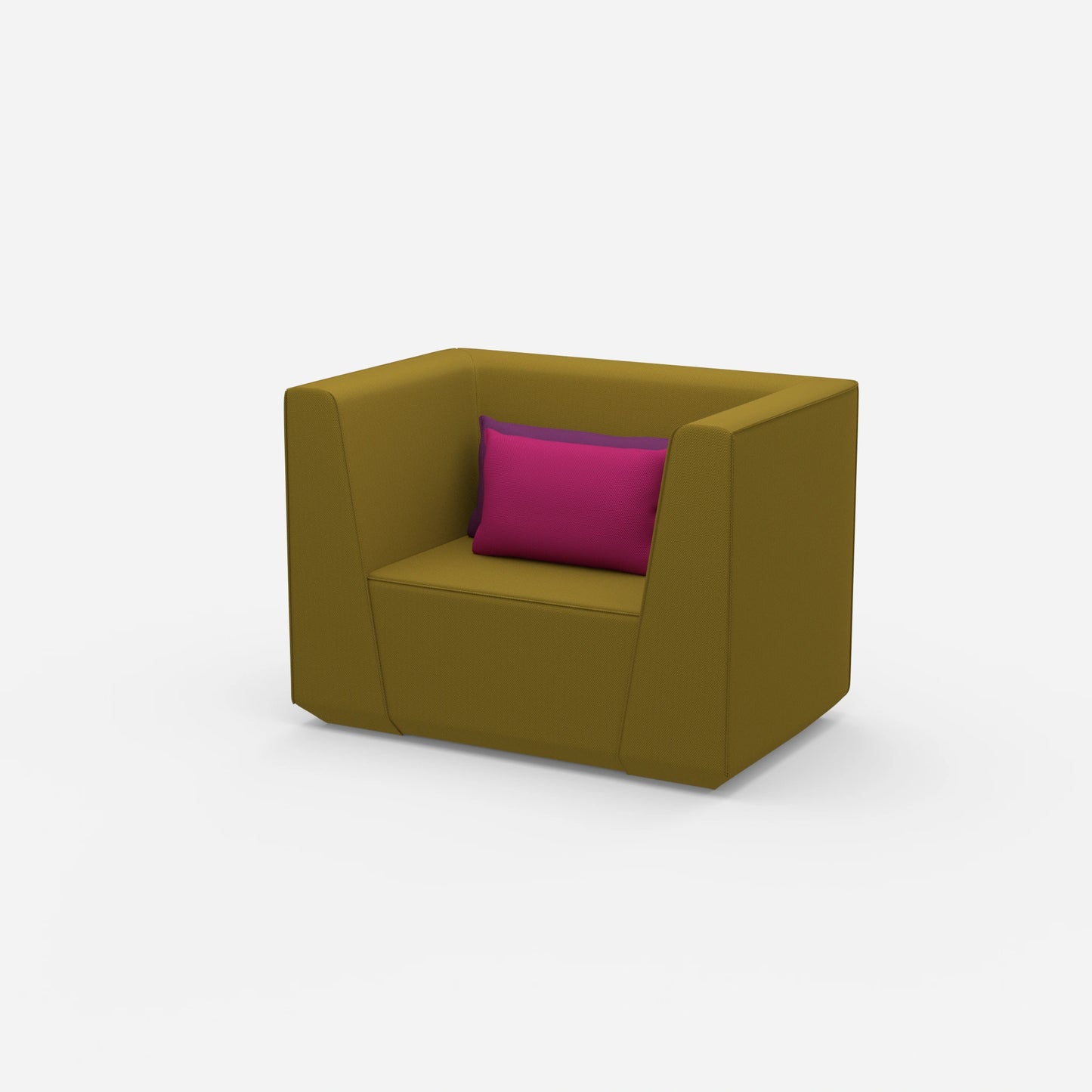 Polstersessel von der Seite