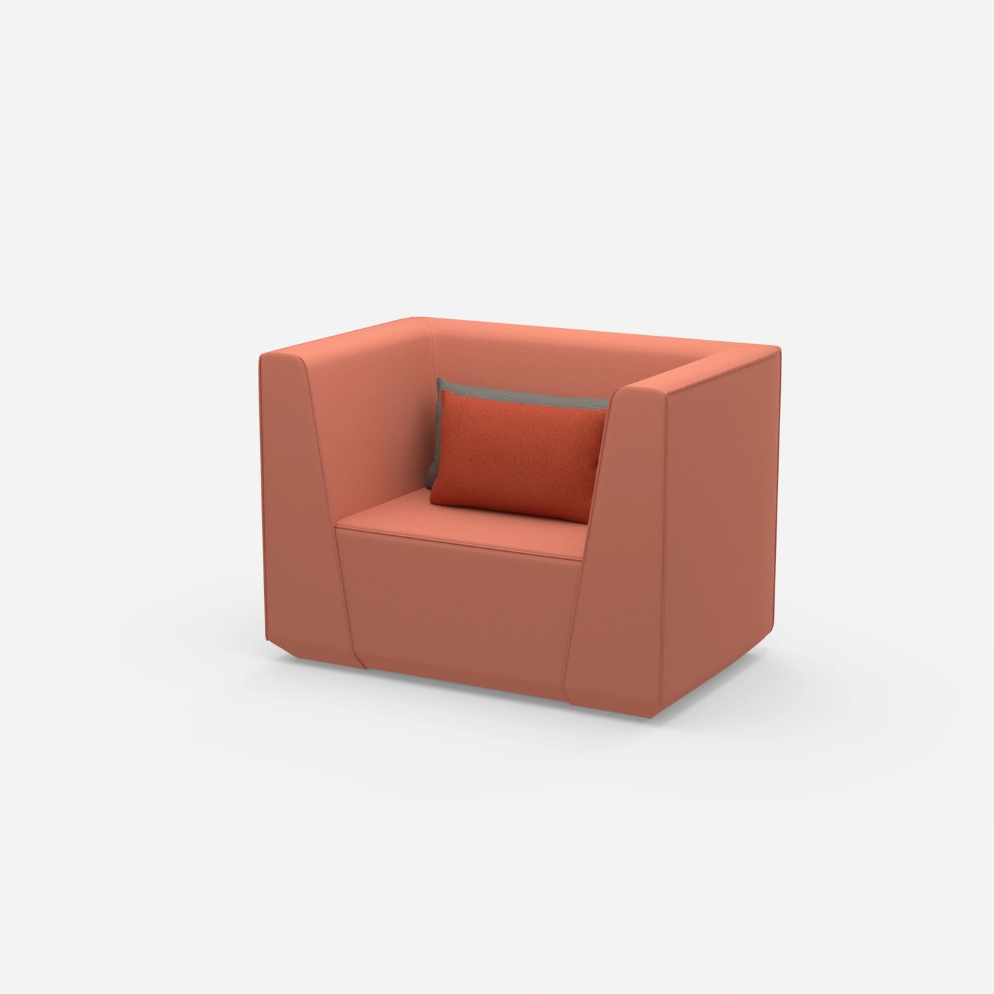 Polstersessel von der Seite