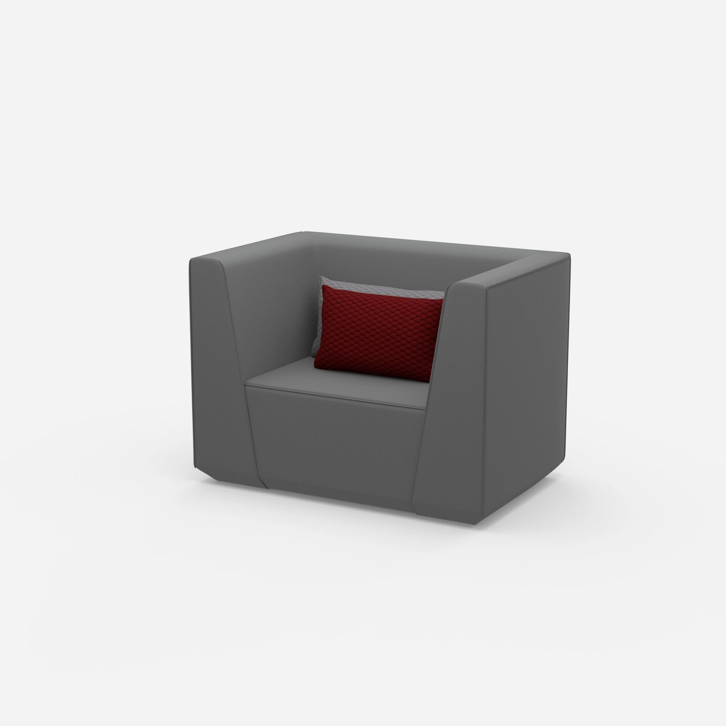 Polstersessel von der Seite