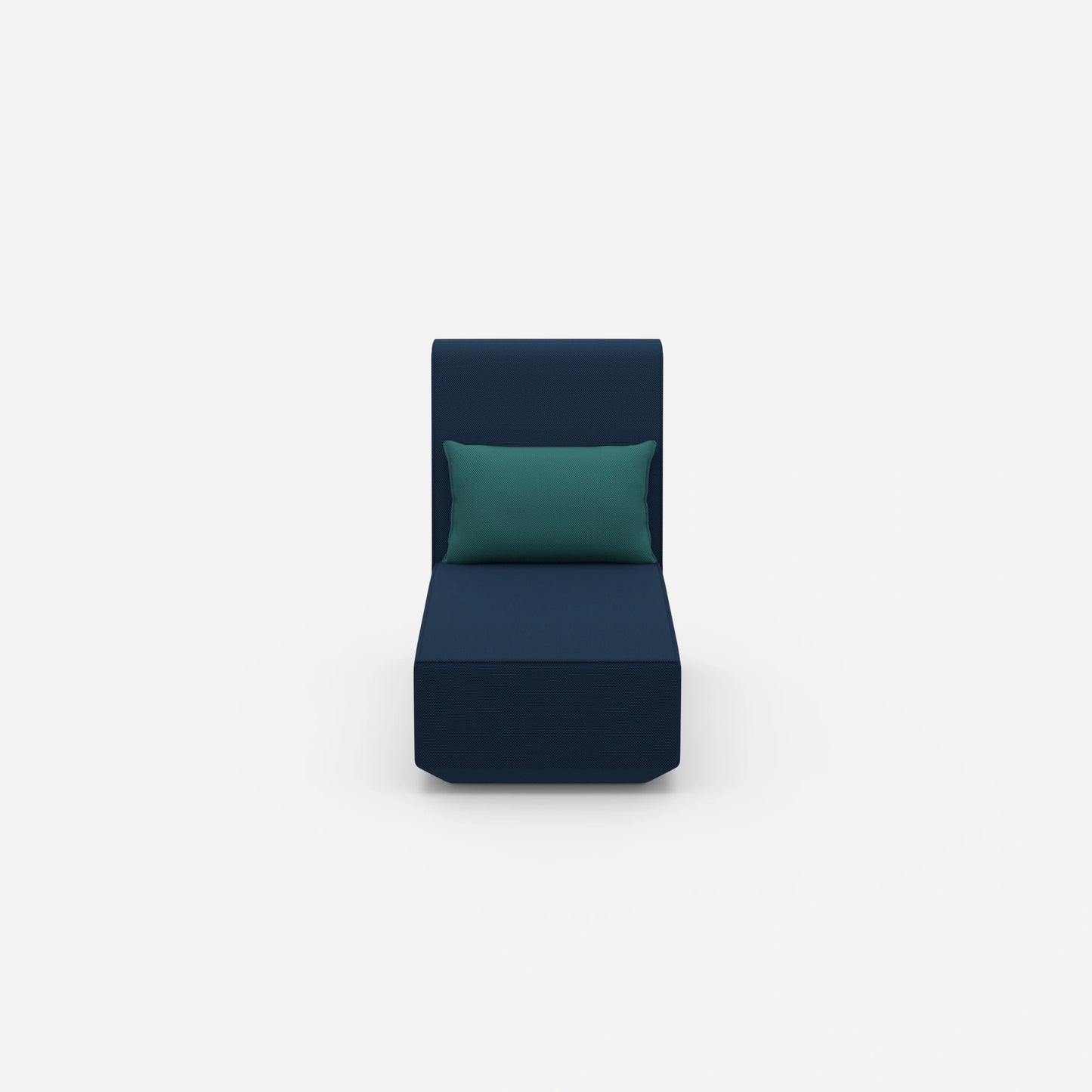 Recamiere für kleine Räume modular von vorne