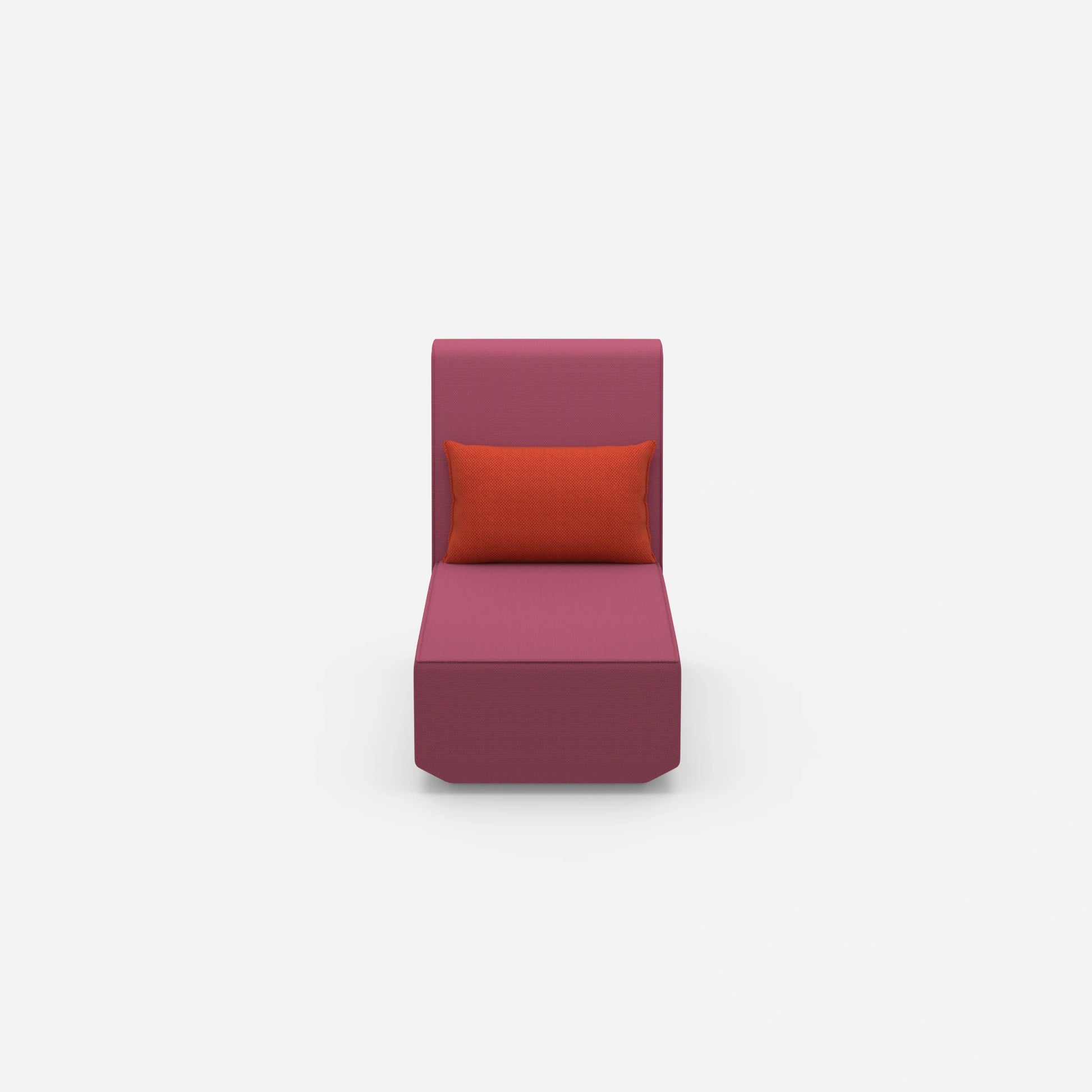 Recamiere für kleine Räume modular von vorne