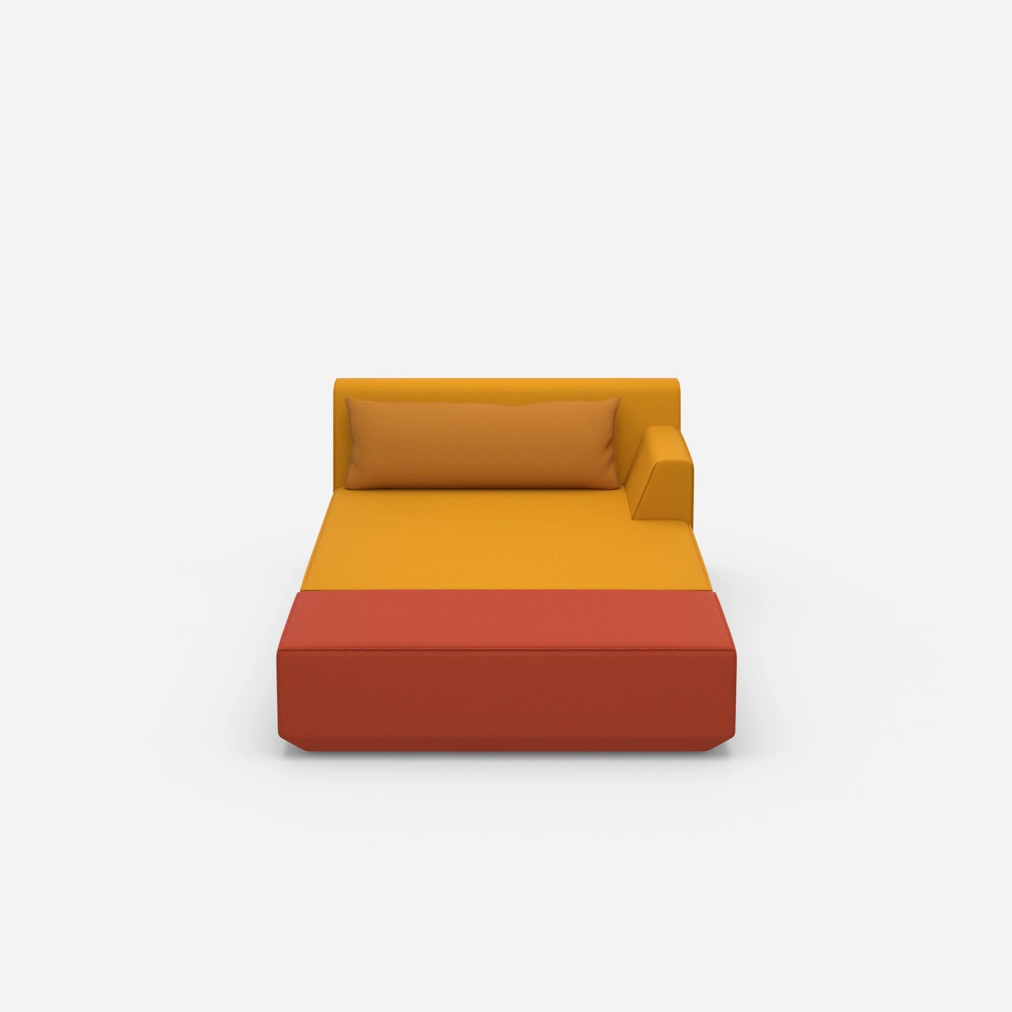 Recamiere zum Schlafen von vorne