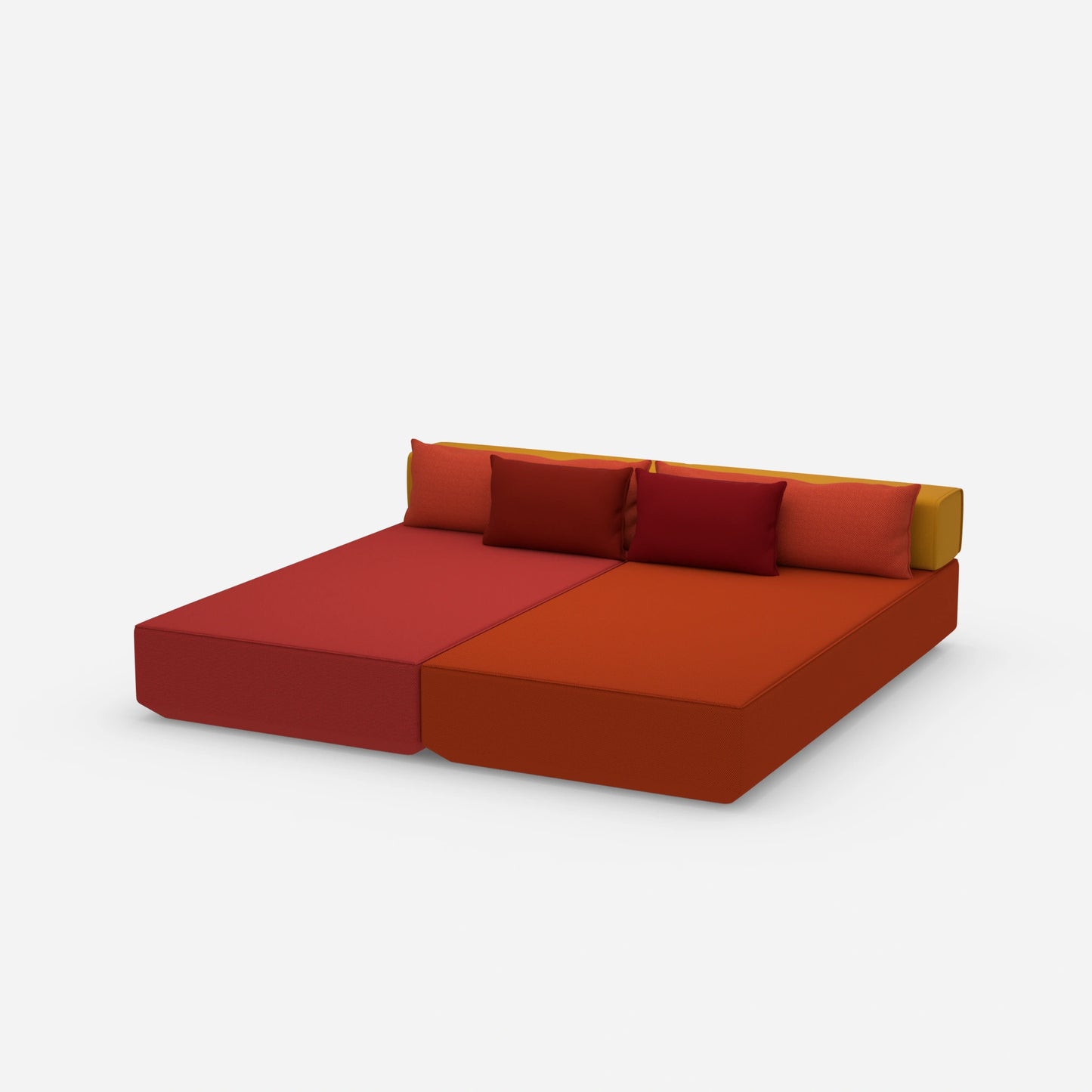 Schlafcouch 2 Personen von der Seite