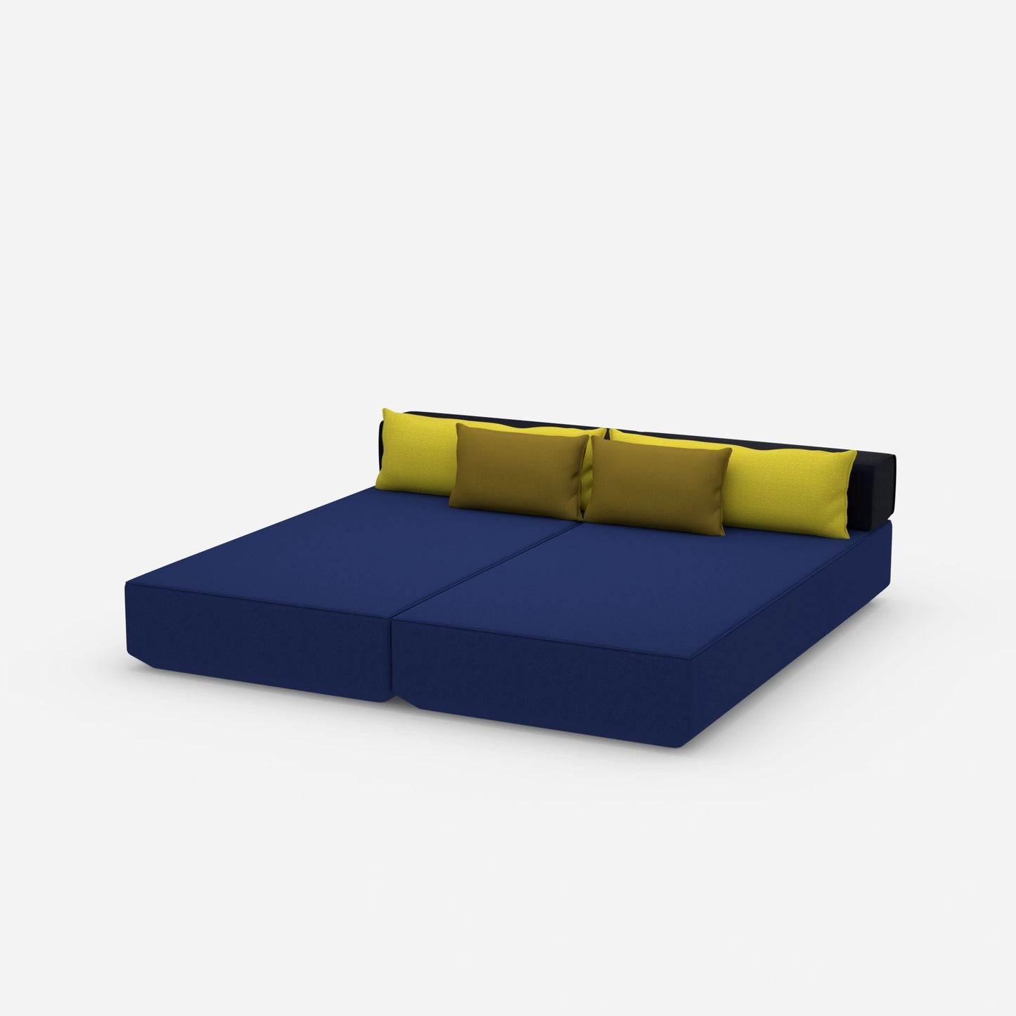 Schlafcouch 2 Personen von der Seite