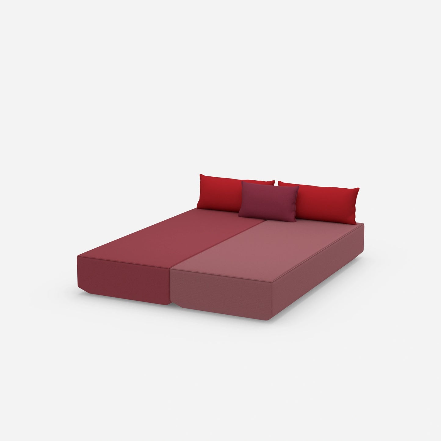 Schlafsofa 2 Personen von der Seite