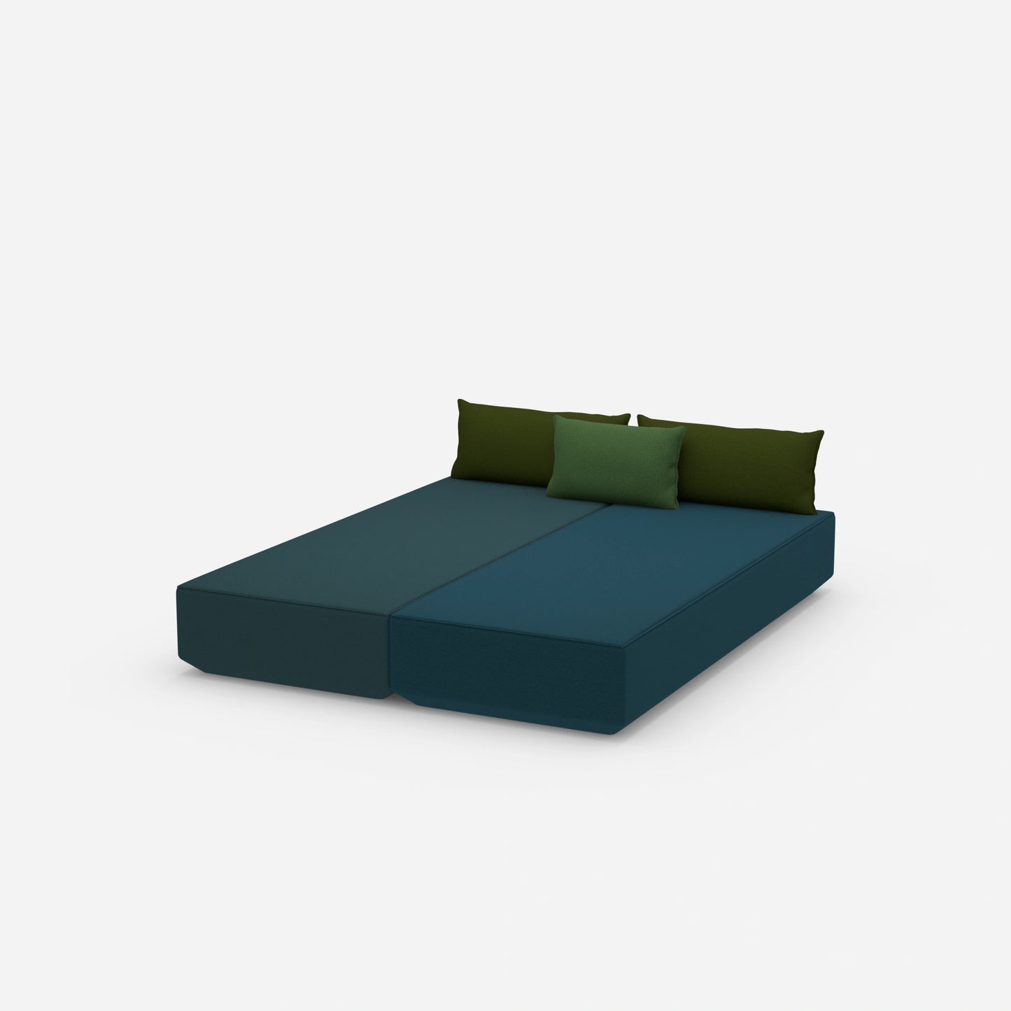 Schlafsofa 2 Personen von der Seite