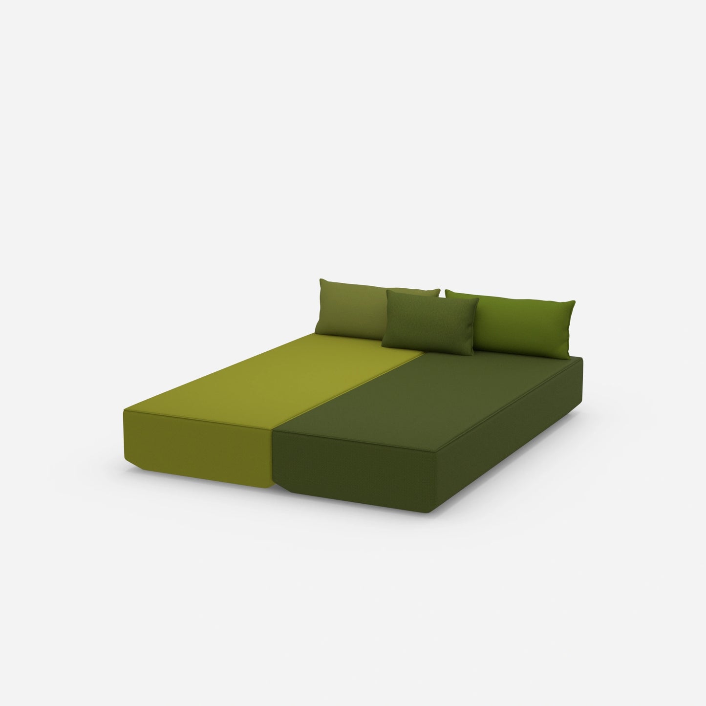 Schlafsofa 2 Personen von der Seite