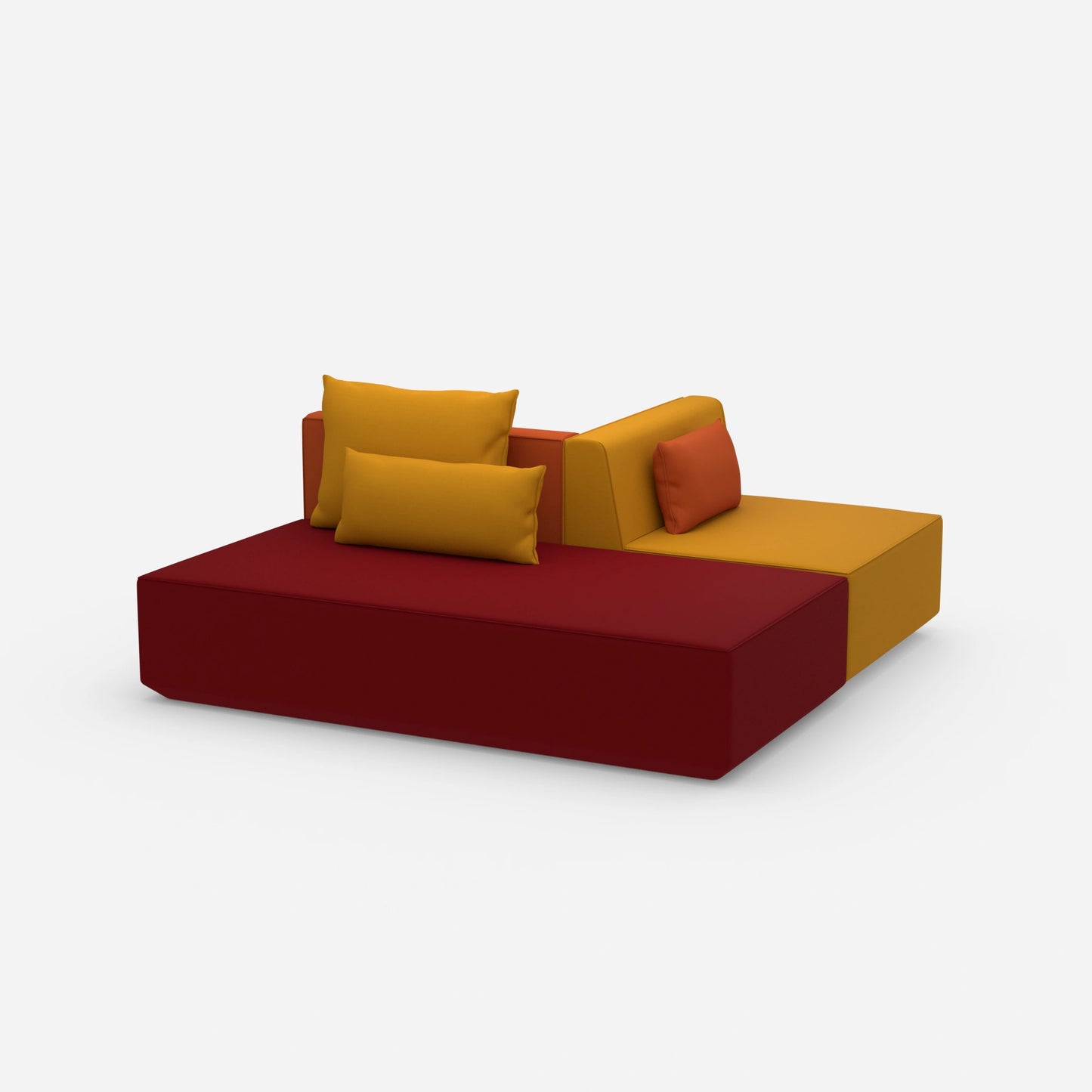 Schlafsofa Büro von der Seite