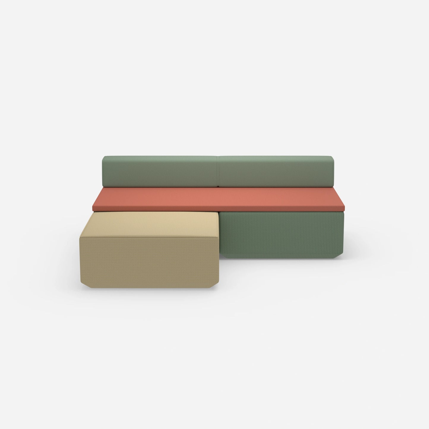 Schlafsofa für eine Person von vorne