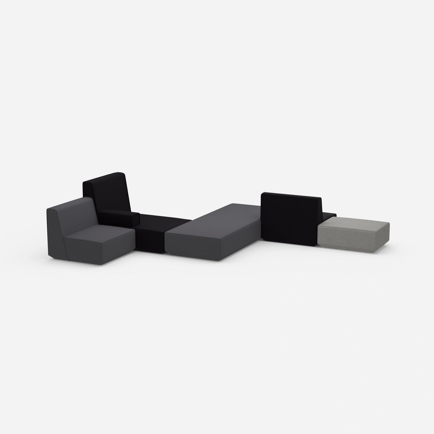 Schlafsofa groß von der Seite