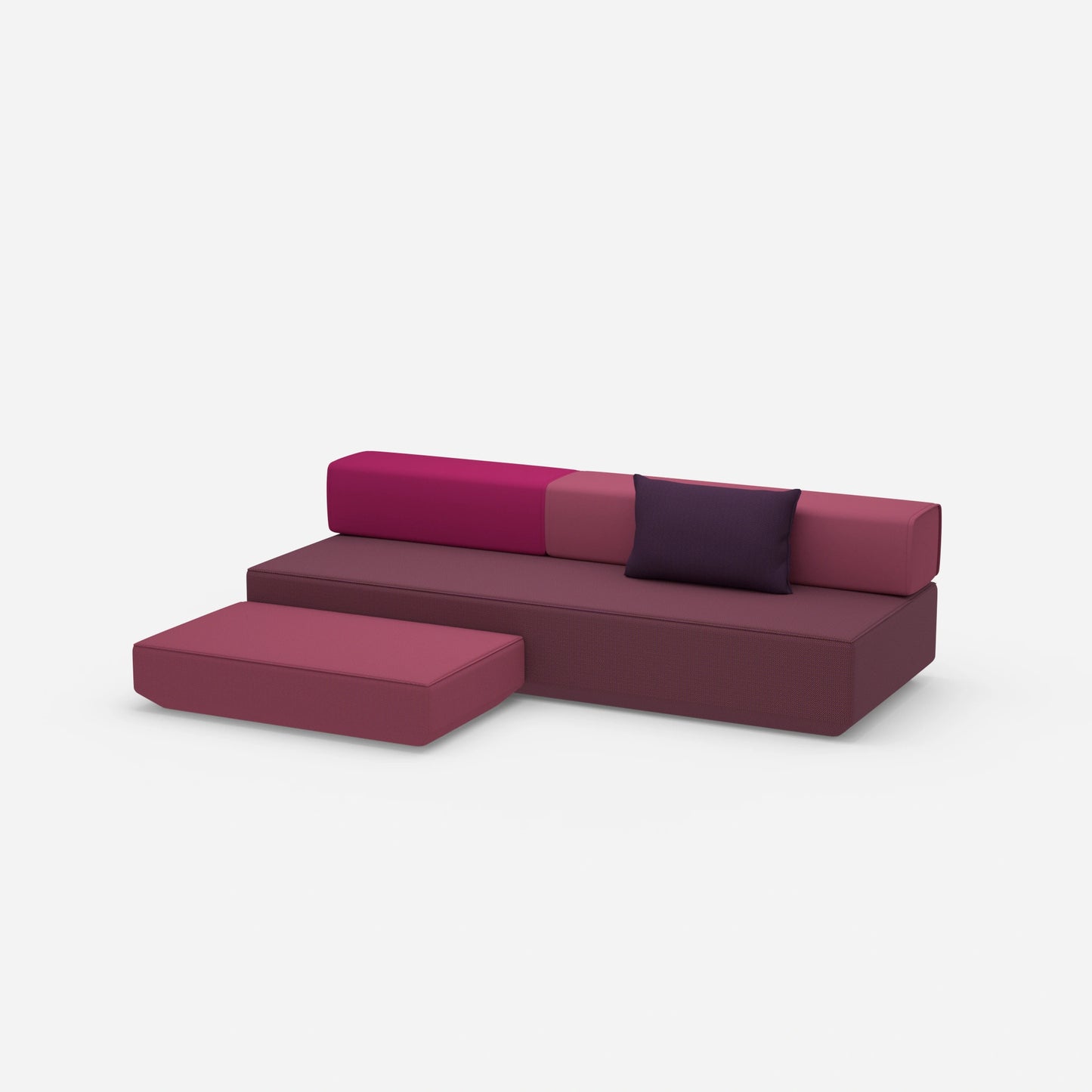 Schlafsofa Hocker von der Seite