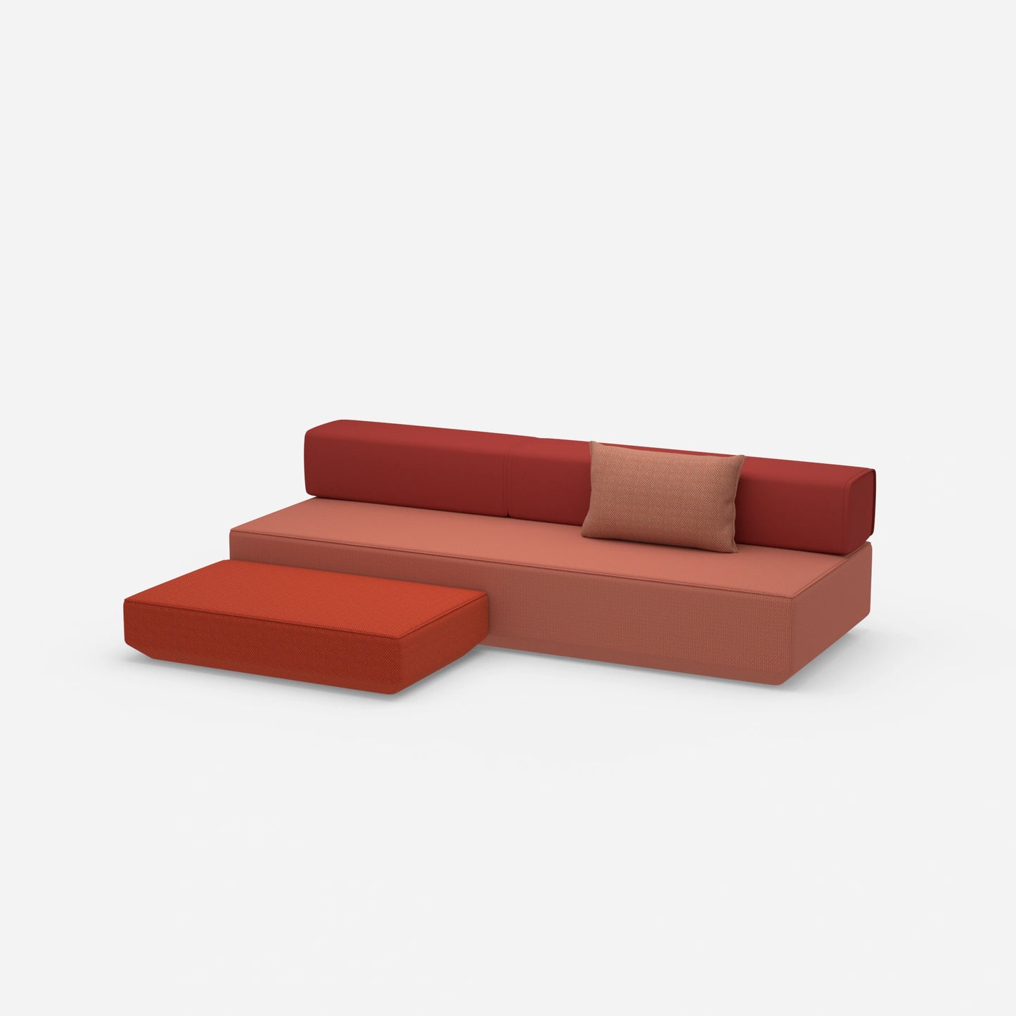 Schlafsofa Hocker von der Seite