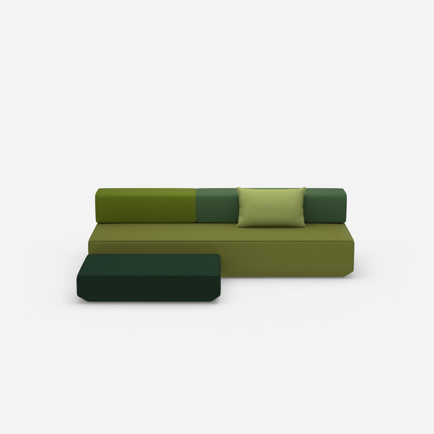 Schlafsofa Hocker von vorne