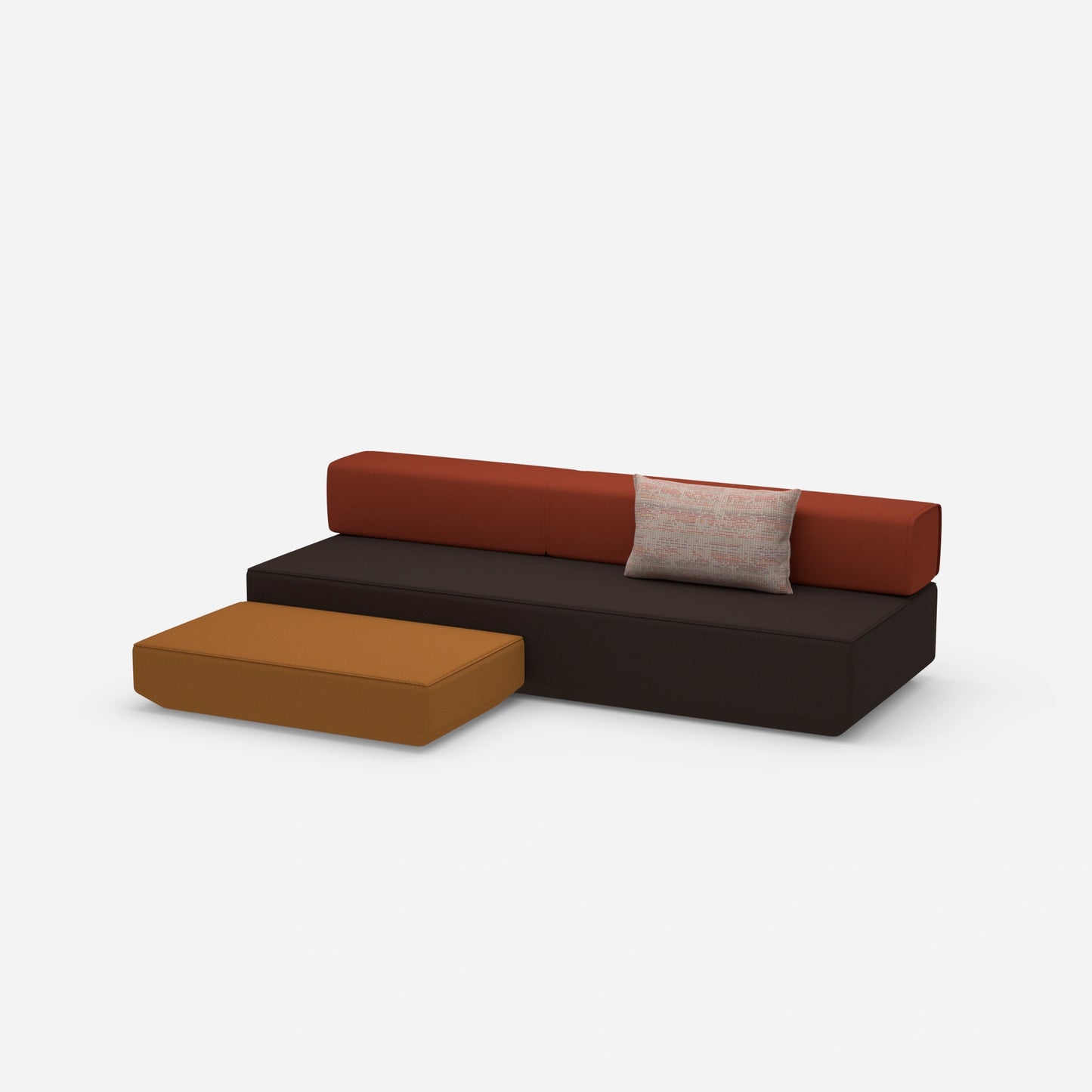 Schlafsofa Hocker von der Seite