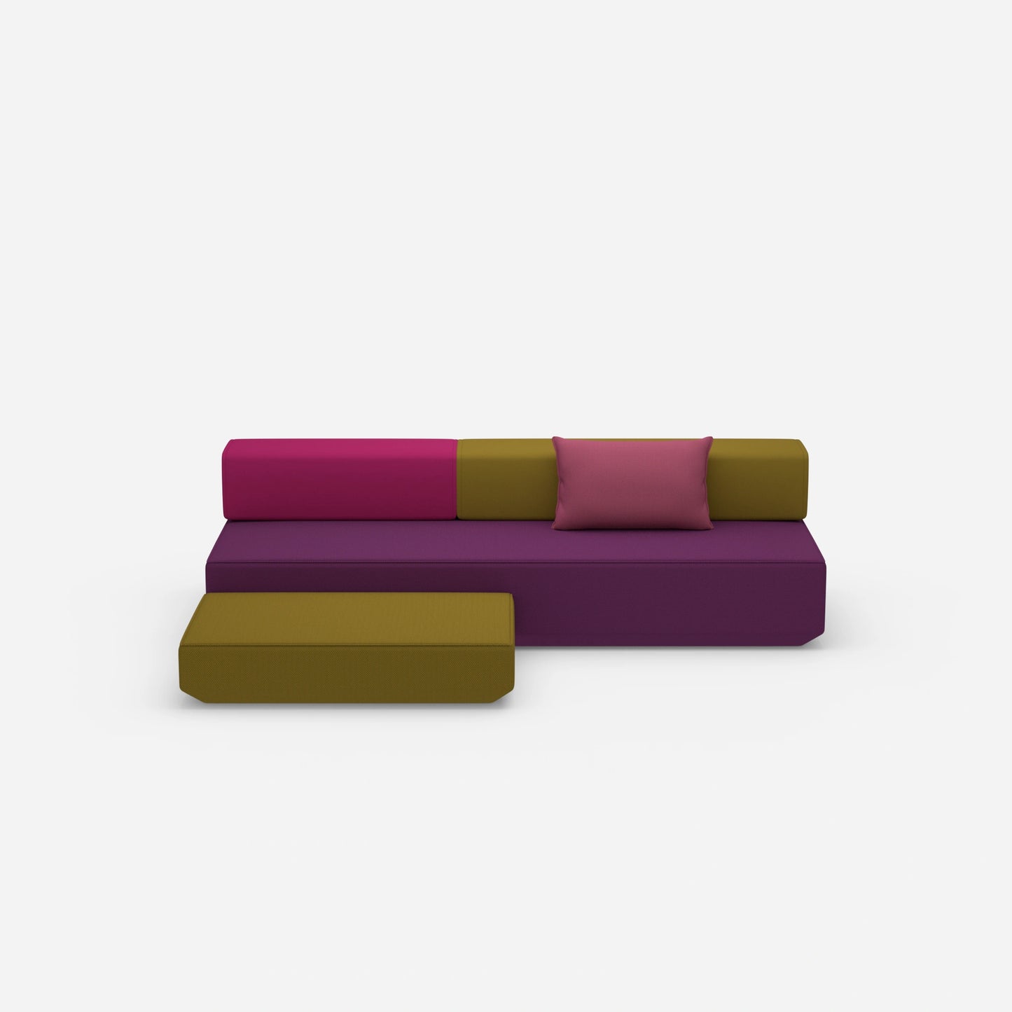 Schlafsofa Hocker von vorne