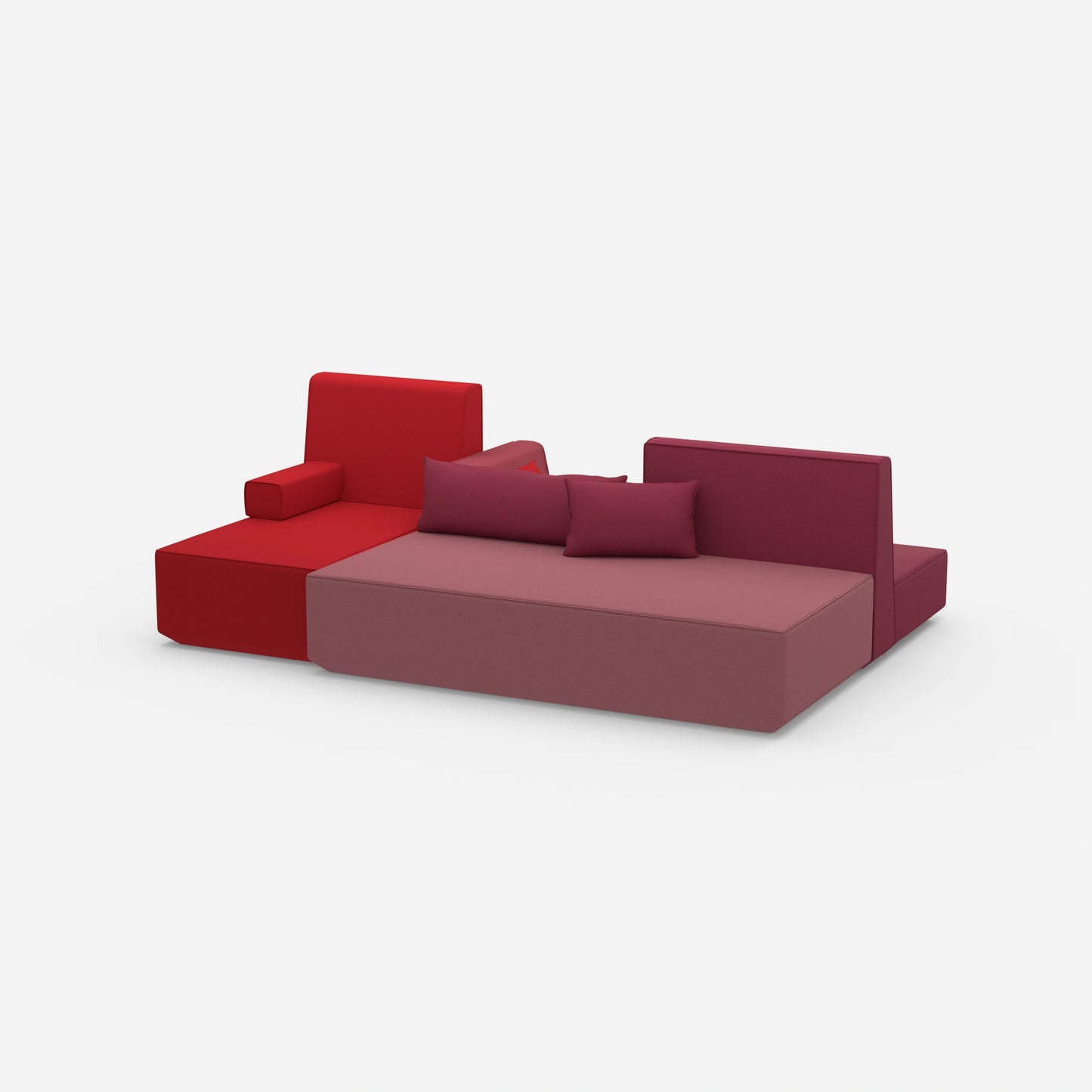 Schlafsofa kleiner Raum von der Seite