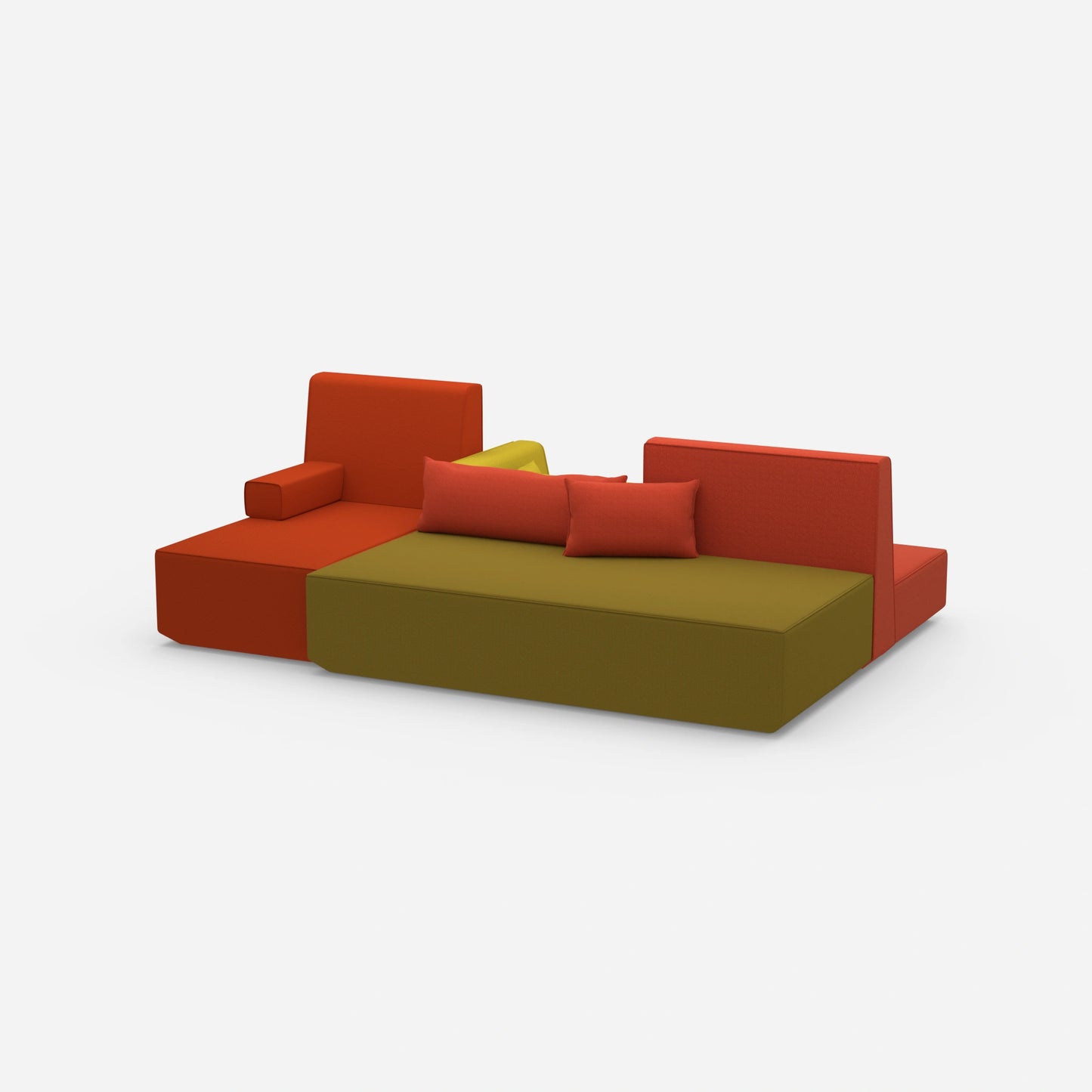 Schlafsofa kleiner Raum von der Seite