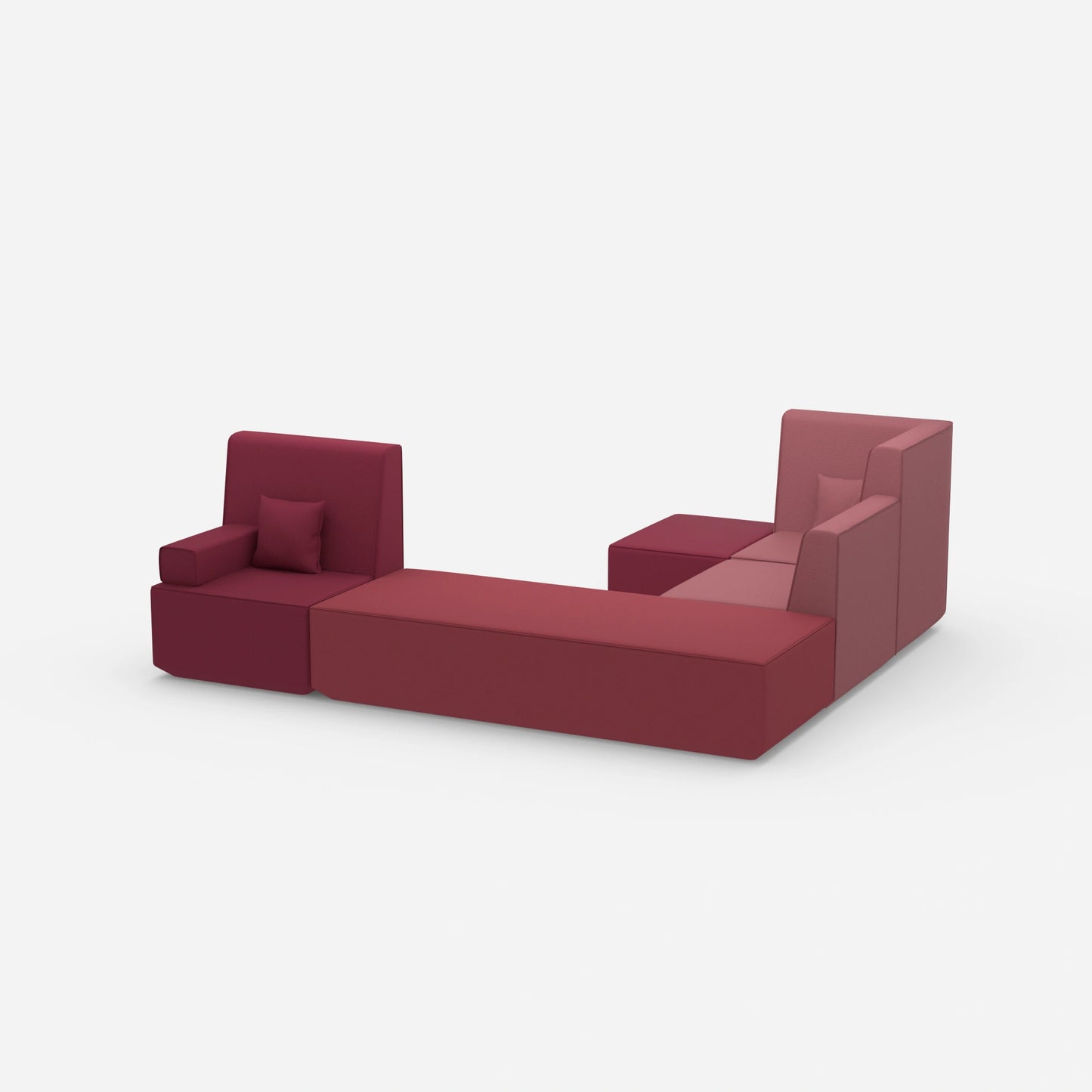 Schlafsofa L Form klein von der Seite