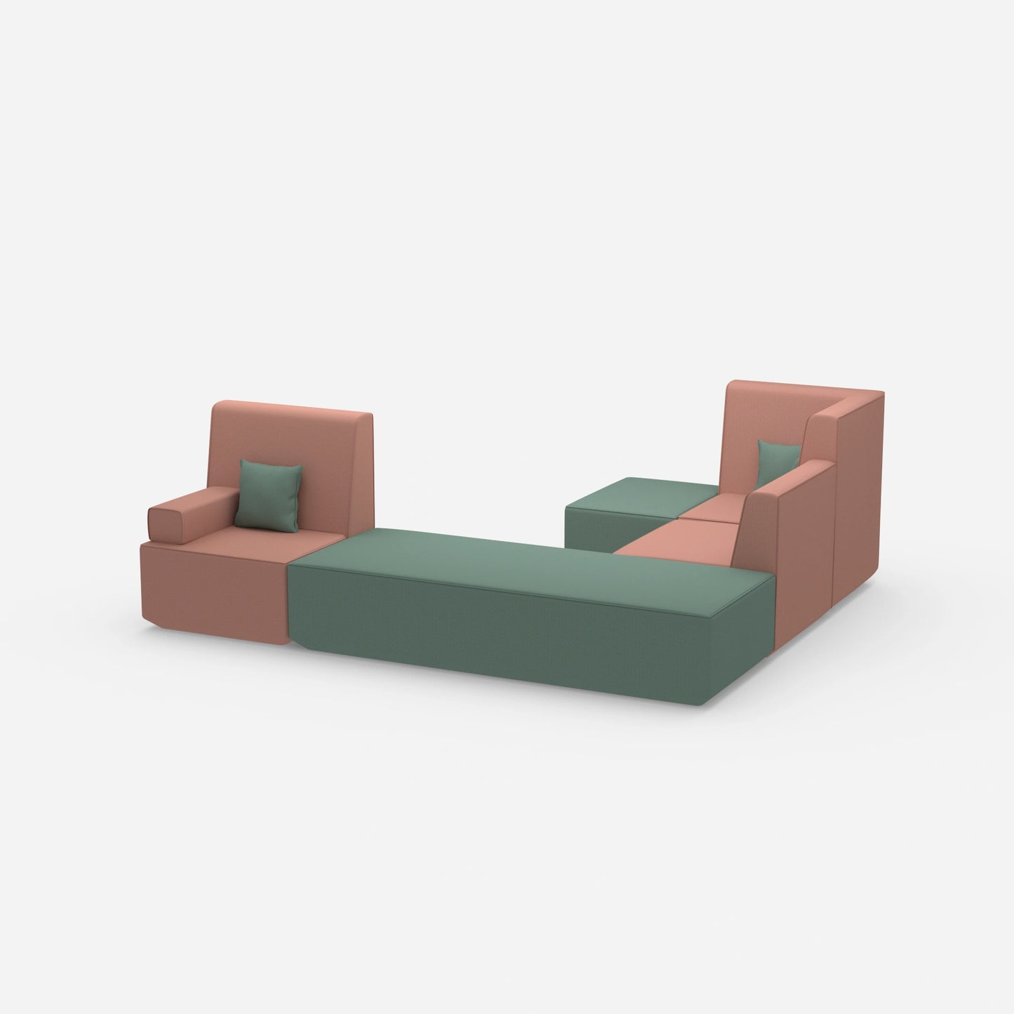 Schlafsofa L Form klein von der Seite