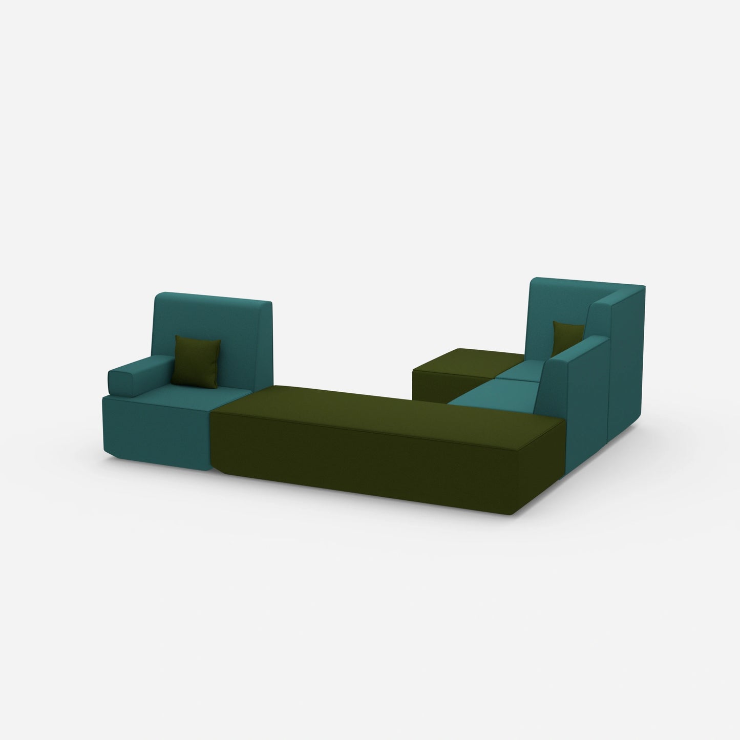 Schlafsofa L Form klein von der Seite