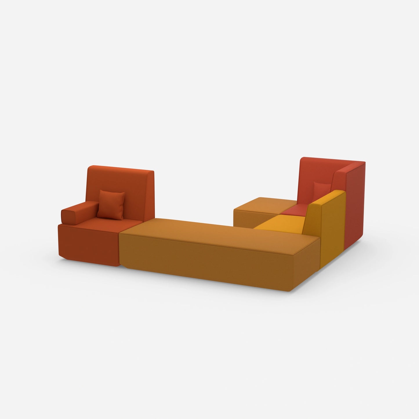 Schlafsofa L Form klein von der Seite