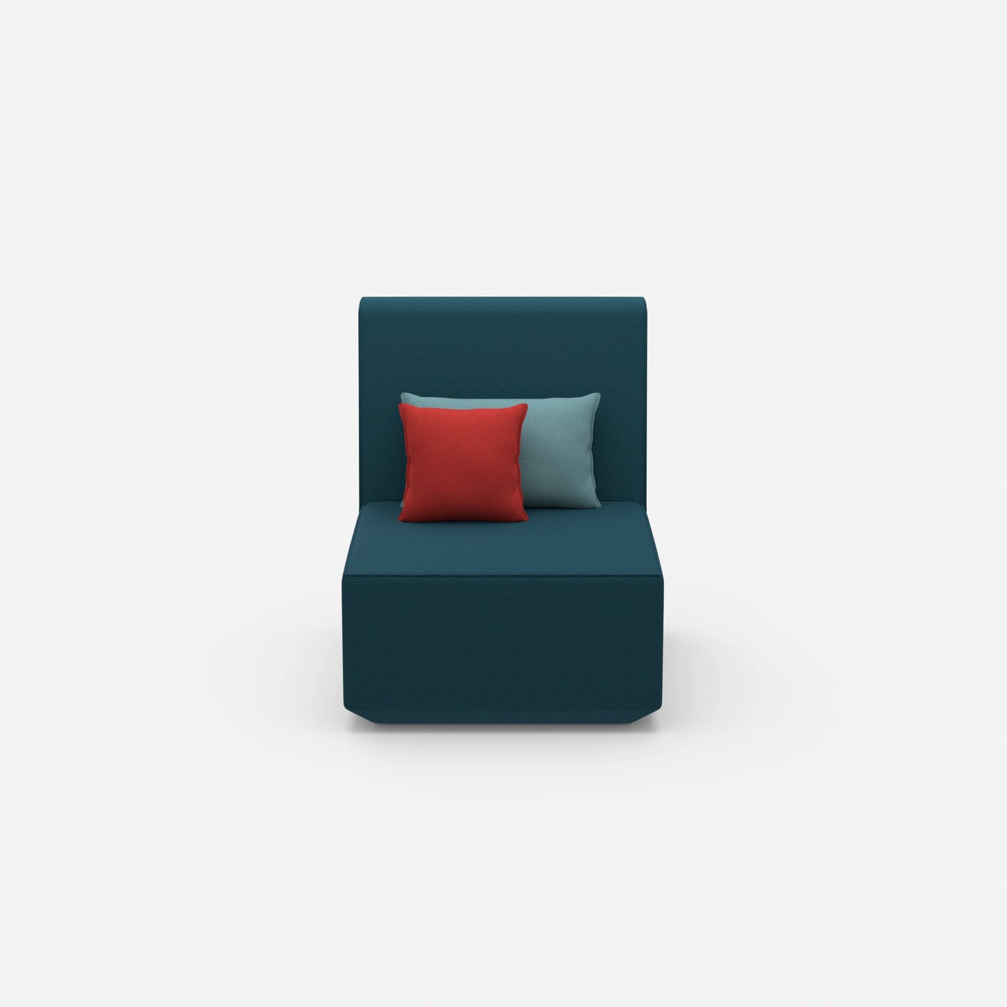 Sessel blau von vorne