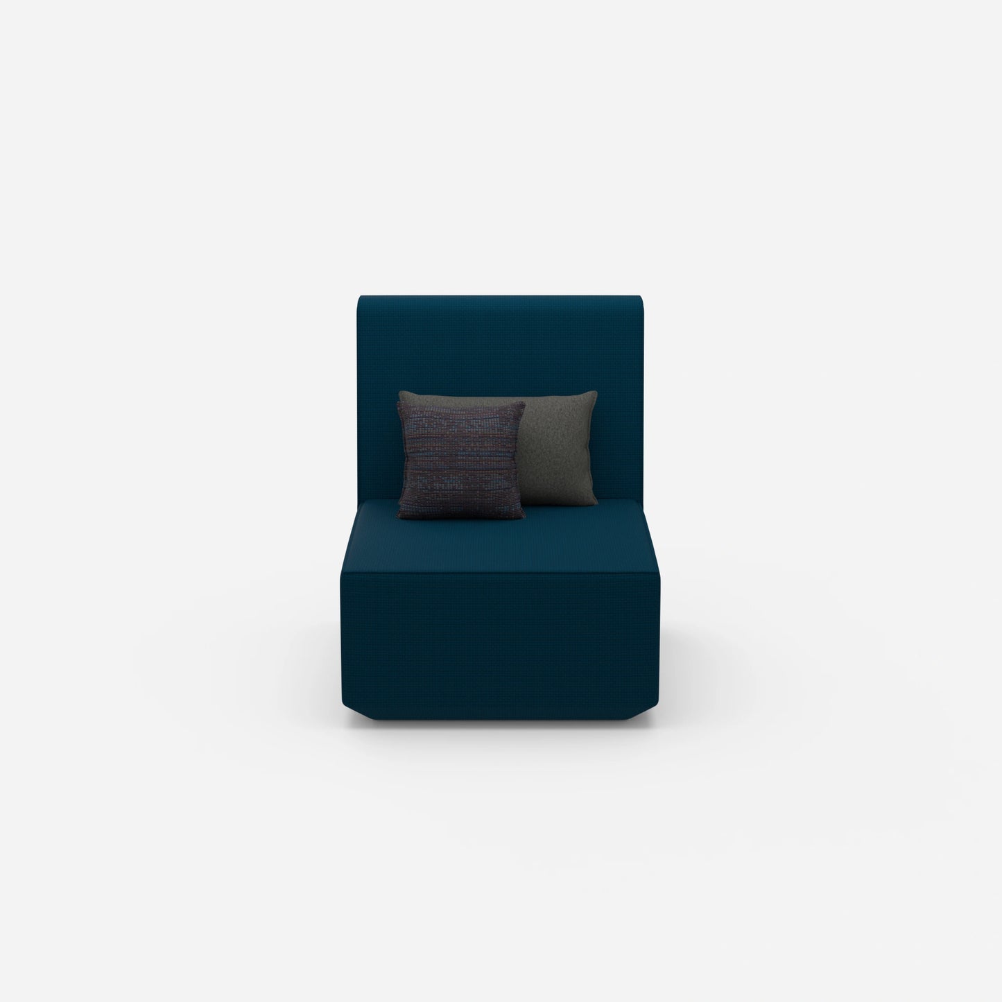 Sessel blau von vorne